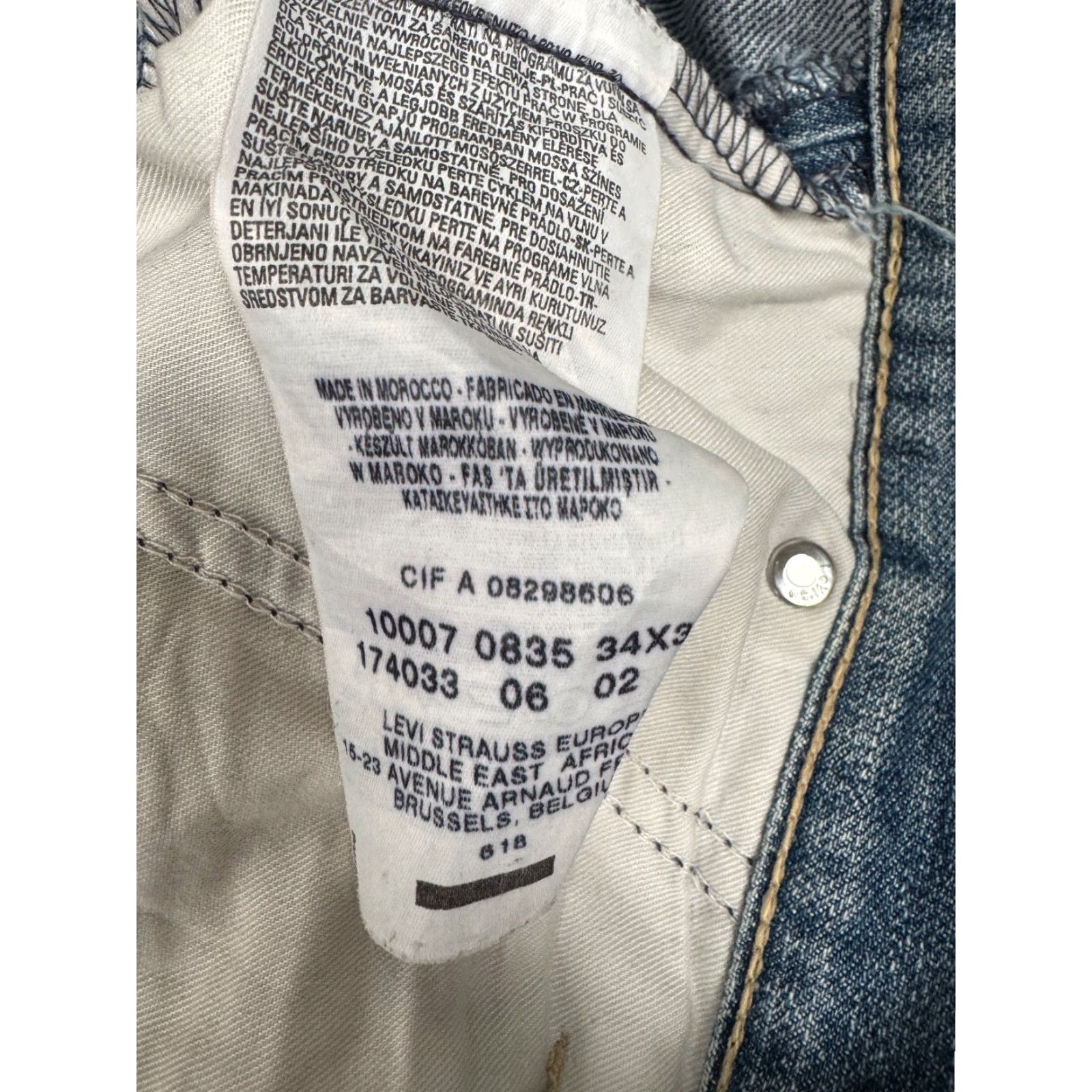 Levi's VINTAGE Levi’s Engineered Twisted Jeans Jeans Denim 5-Pocket W34 L32 Y2K 90s Mens Blue Size US 34 / EU 50 - 4 Thumbnail