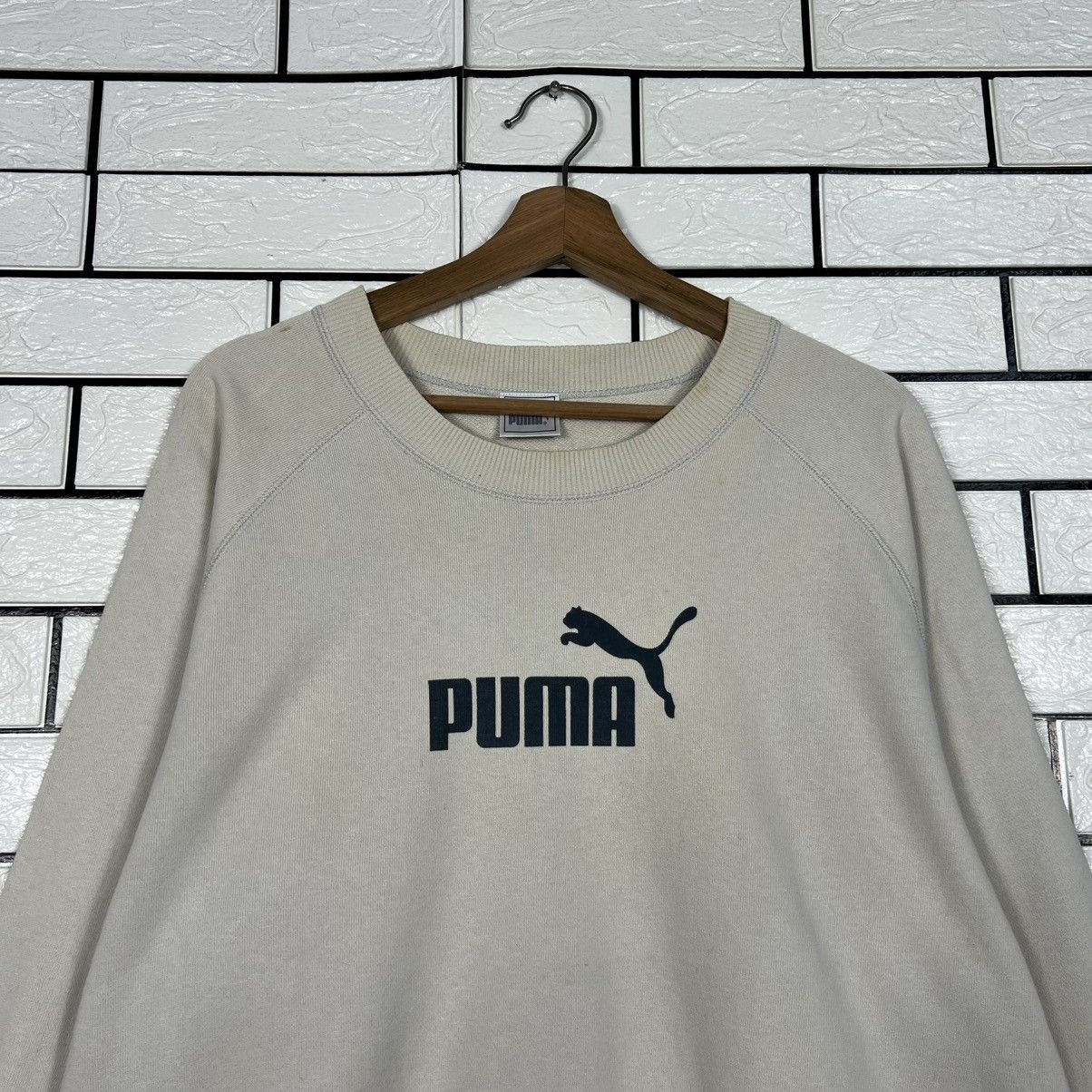 Puma PUMA Big Logo Crewneck Sweatshirt #3939-C180 Size US L / EU 52-54 / 3 - 2 Thumbnail