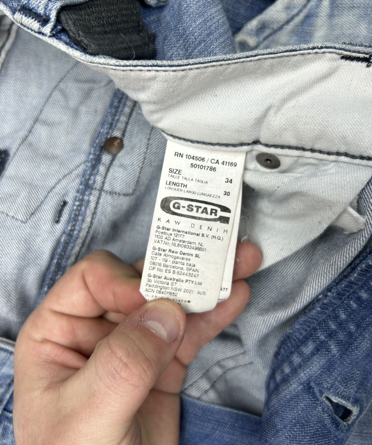 G-Star × Vintage G Star Raw Vintage Baggy Denim Jeans Size 34 Size US 34 / EU 50 - 6 Thumbnail