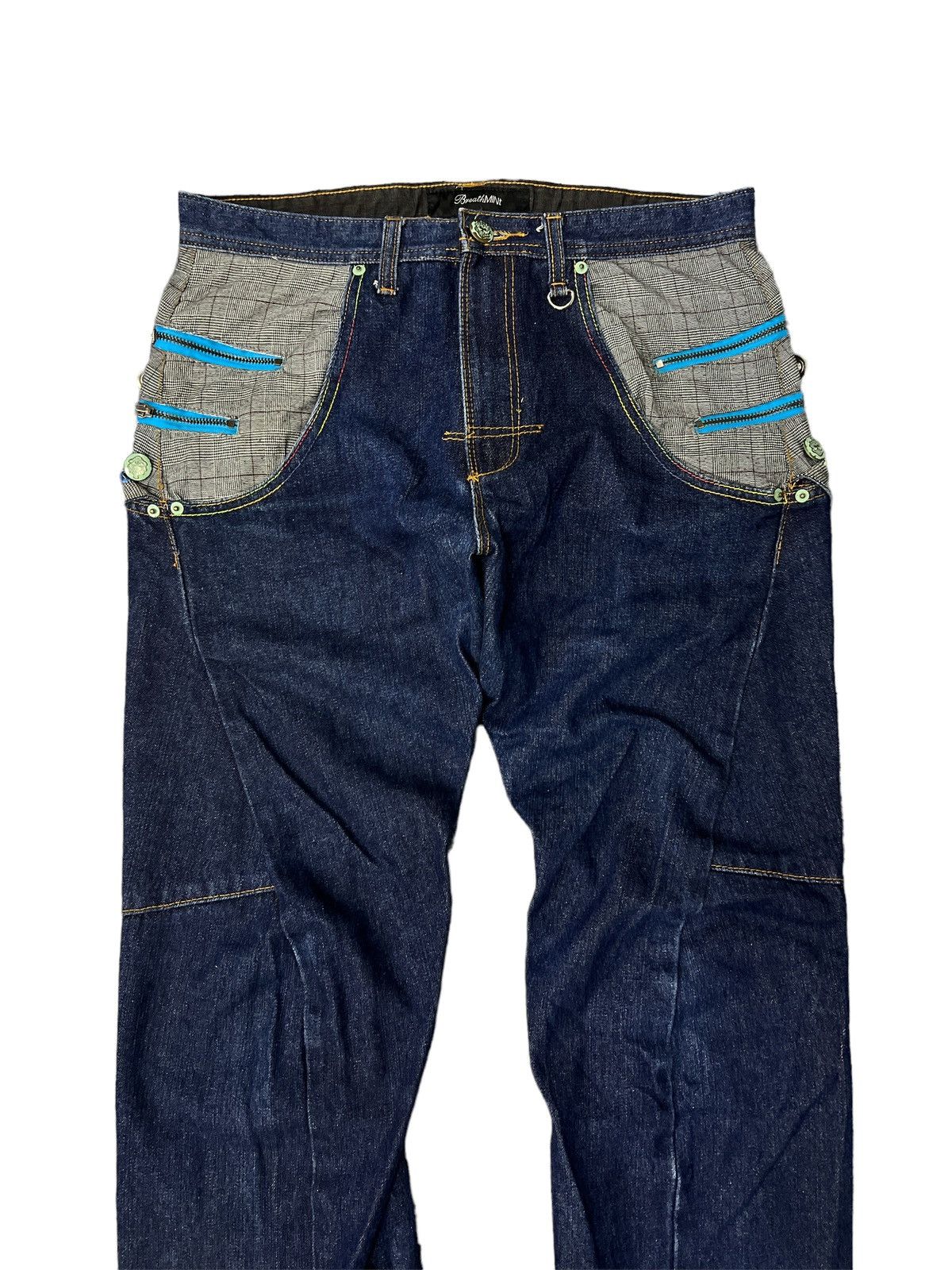 Japanese Brand × Vintage BREATHMINT INDIGO BLUE TWIST DENIM PANT Size US 32 / EU 48 - 2 Thumbnail