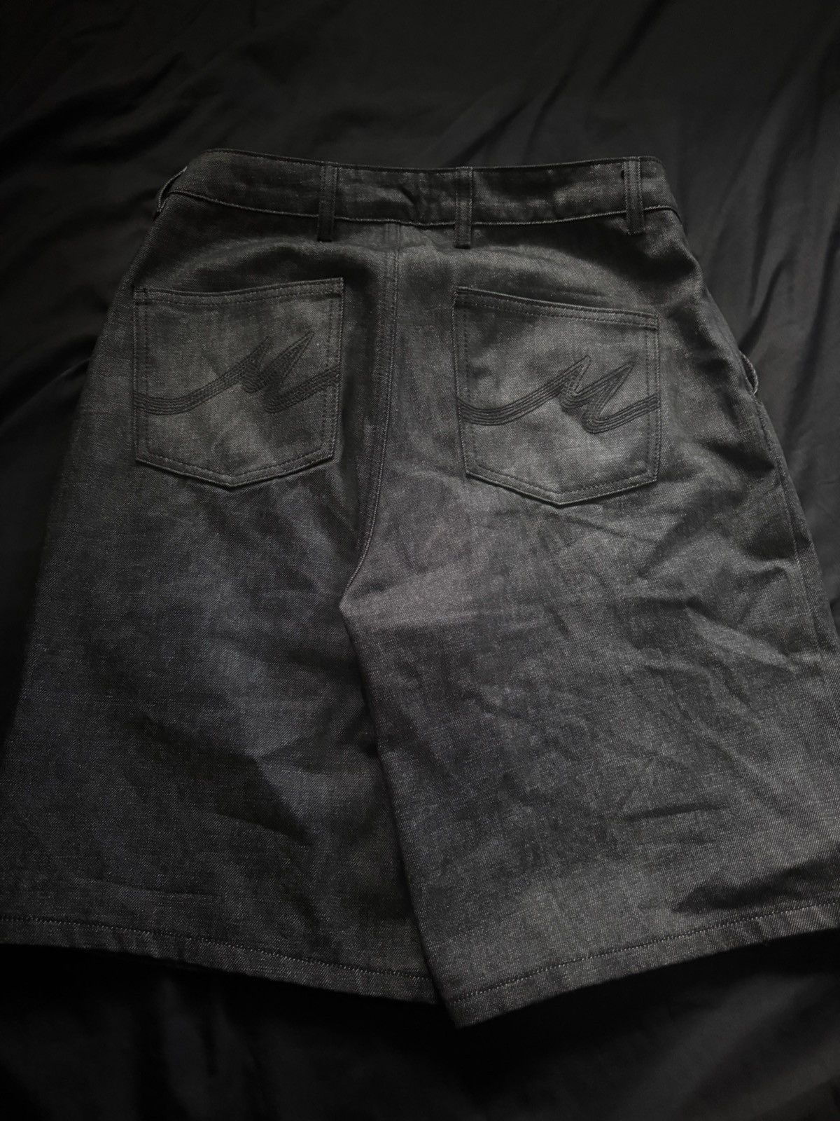 Mutimer MUTIMER RAW BLACK PLEATED SHORTS Size US 32 / EU 48 - 2 Thumbnail