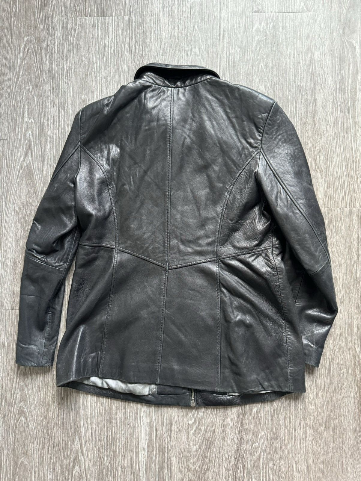Genuine Leather Vintage 111 State Leather Jacket Size US L / EU 52-54 / 3 - 2 Thumbnail