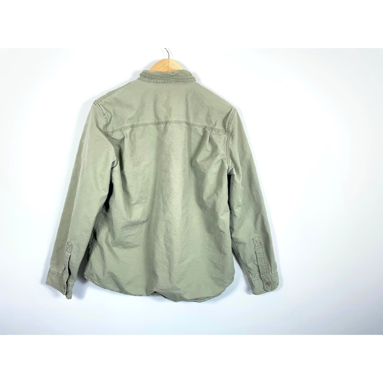 Vintage VINTAGE L.L. Bean Flannel Lined Shirt Jacket Mens Large Green Blue Plaid Size US L / EU 52-54 / 3 - 3 Thumbnail