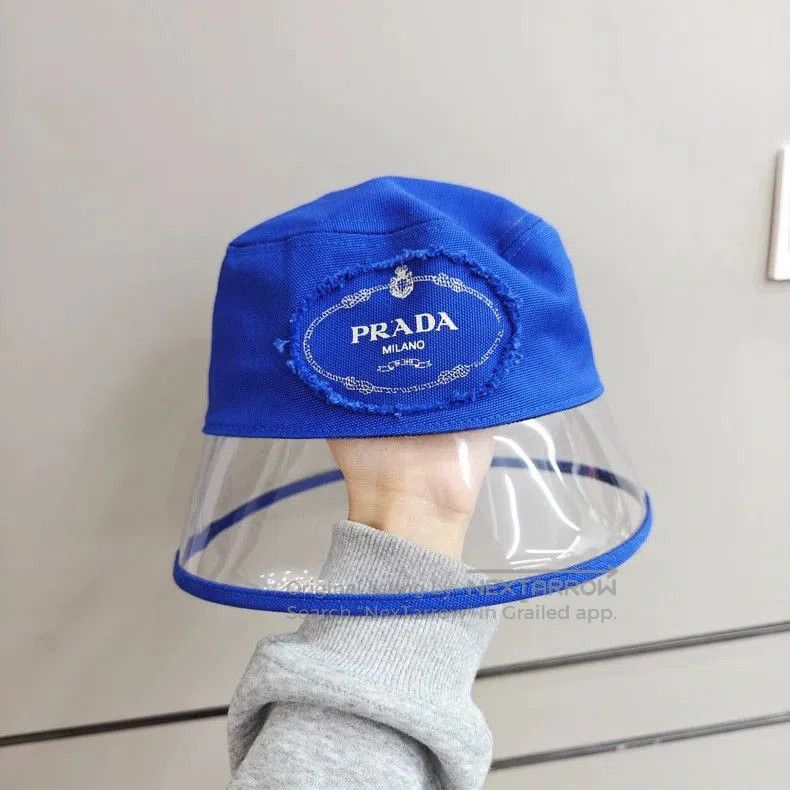Prada Prada Denim Logo Bucket Hat . Size ONE SIZE - 1 Thumbnail