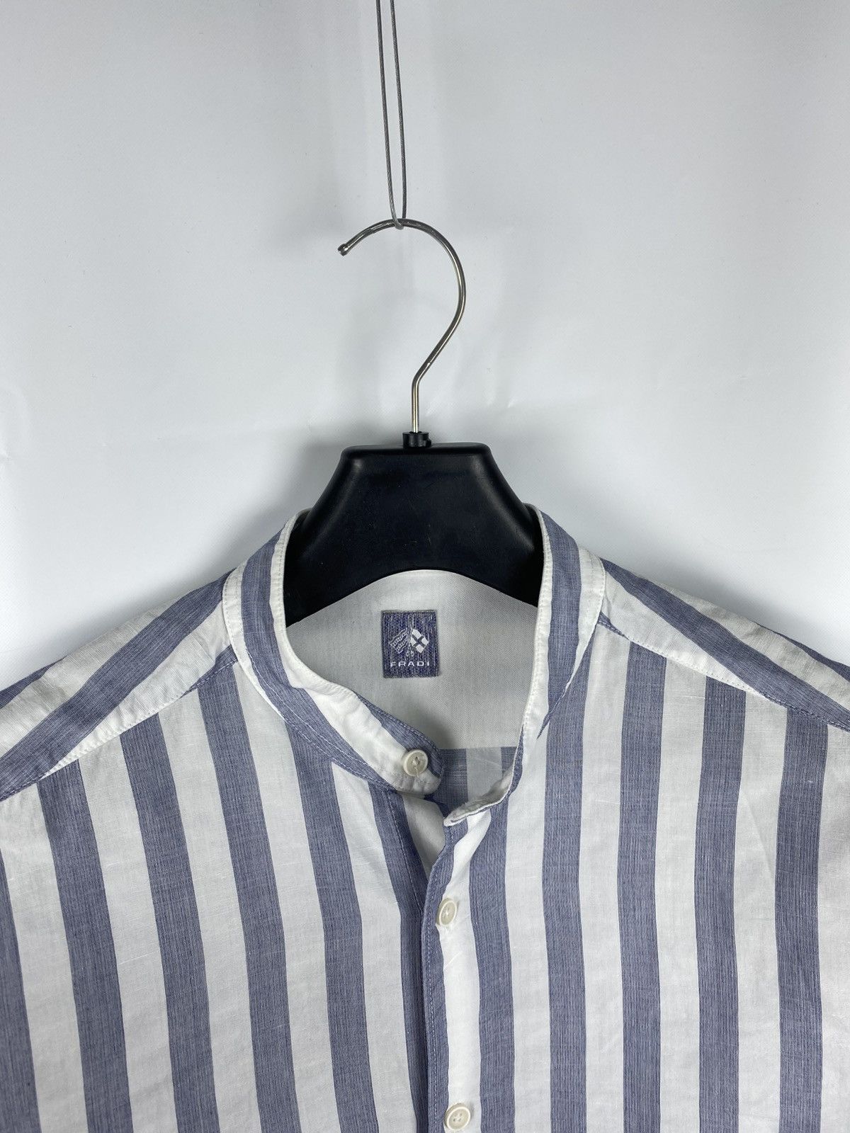 Other Fradi Italy Striped Shirt Button Up Linen Cotton size 42 Size US L / EU 52-54 / 3 - 7 Thumbnail