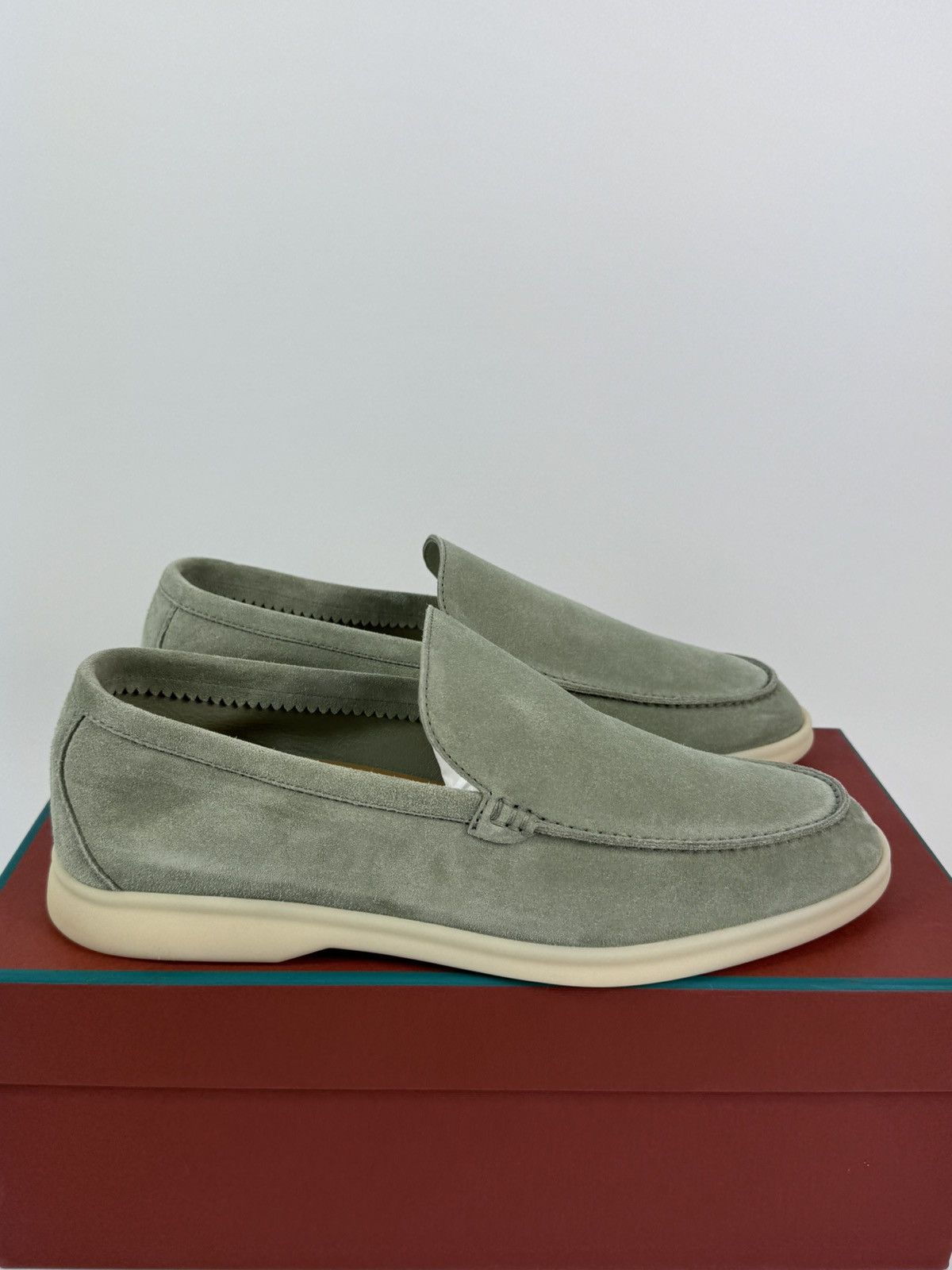 image of Loro Piana Summer Walk Shoes in Sage, Men's (Size 9)