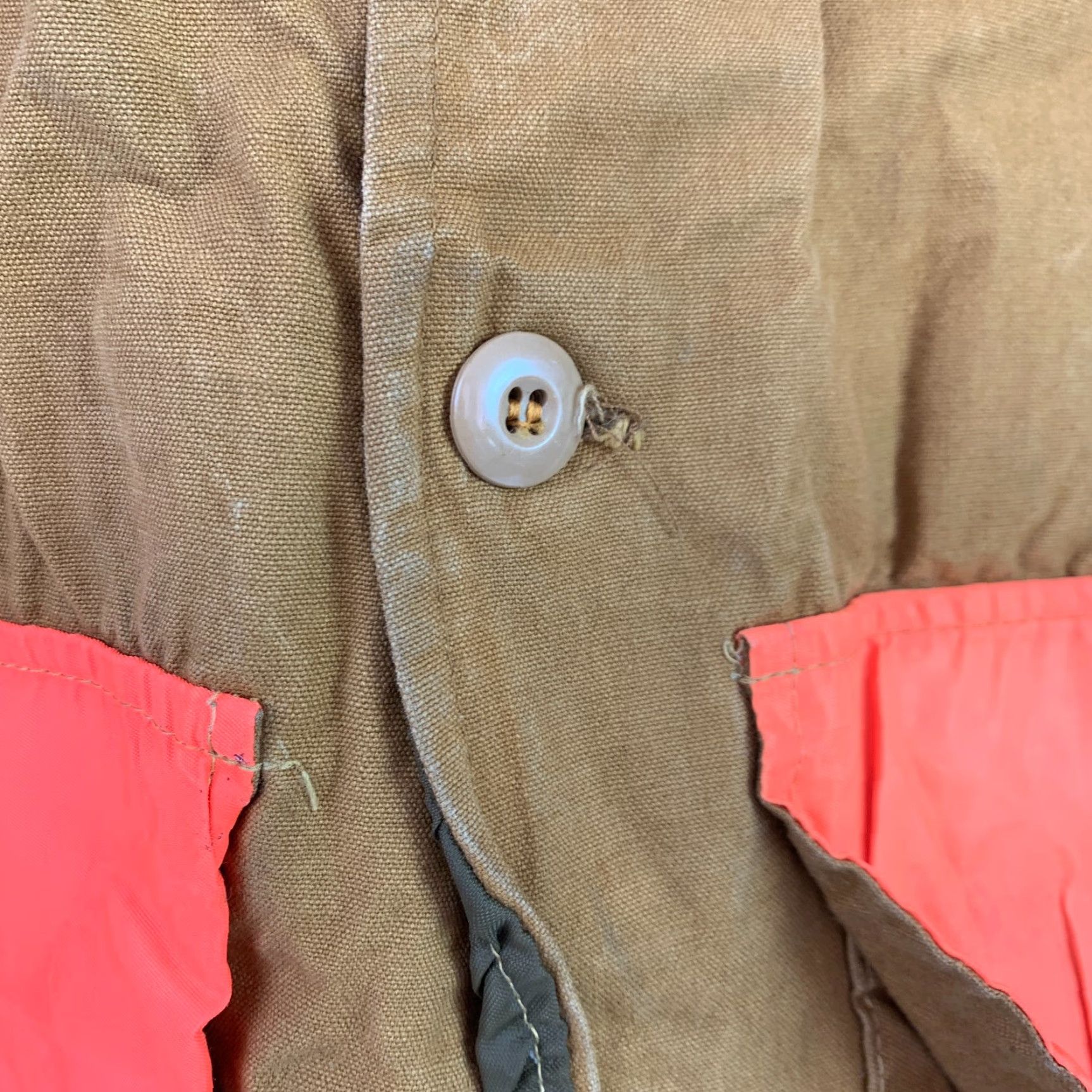 Vintage VINTAGE Woodsman Jacket Shirt Men XL Brown Canvas Hunting 90s Outdoor Pockets Water Resistant Coat Coat Size US XL / EU 56 / 4 - 5 Thumbnail