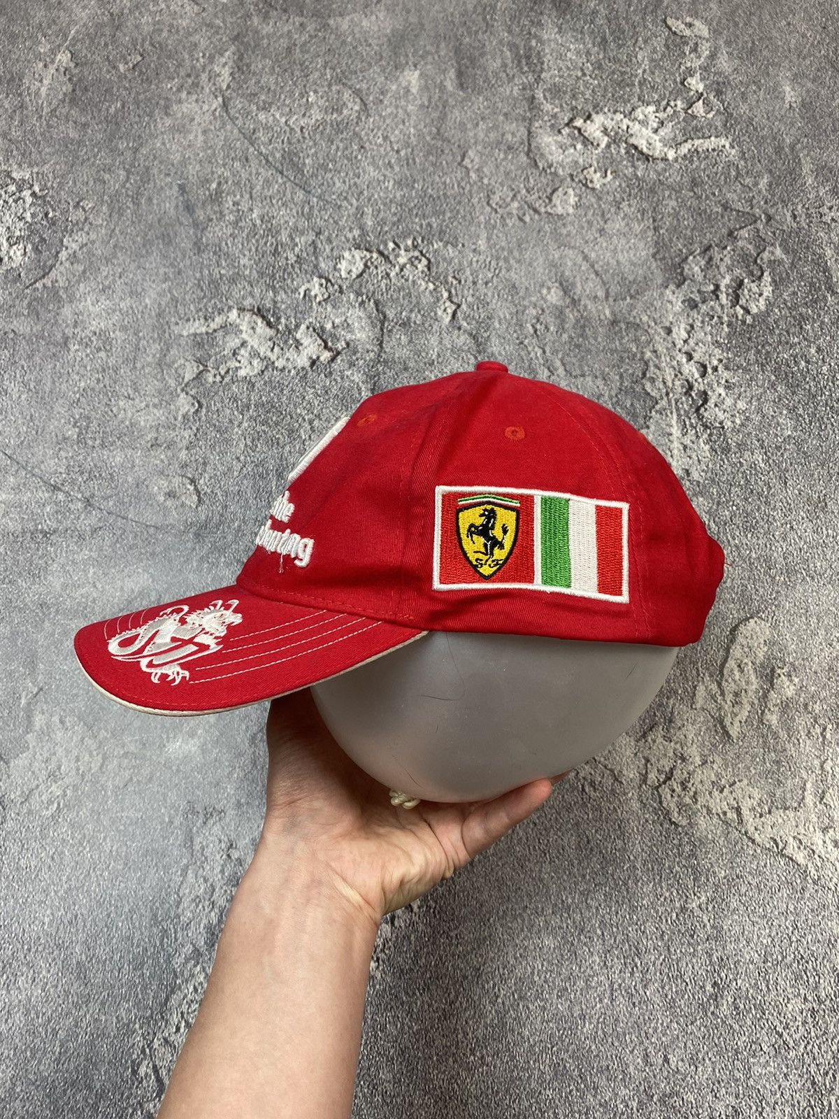 Ferrari Vintage 90s Ferrari Michael Schumacher Racing F-1 Cap Y2K Size ONE SIZE - 3 Thumbnail