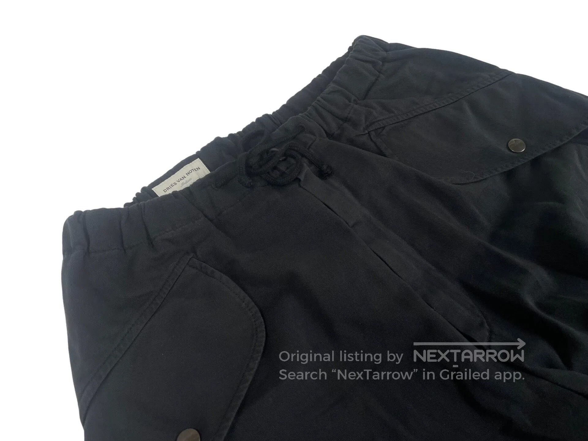 Dries Van Noten DRIES VAN NOTEN size M Drawstring Ankle Zip Wide Leg Pants Size US 27 - 3 Thumbnail