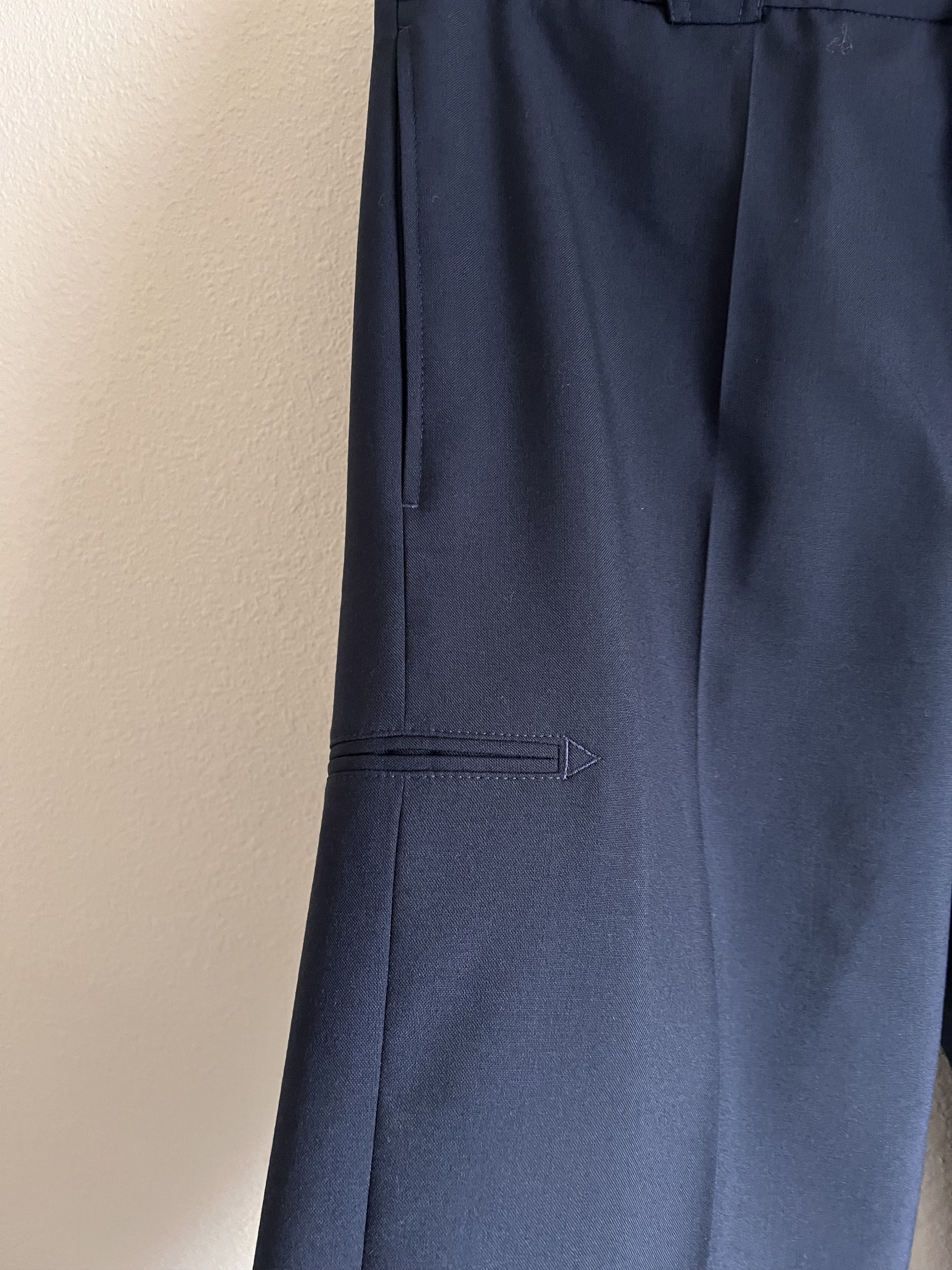 Marni Marni Tropical Wool Pleated Pants in Navy Size US 34 / EU 50 - 4 Thumbnail