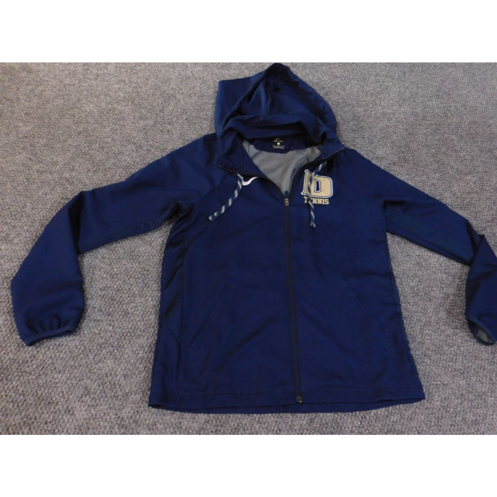 Nike Nike Hoodie Women M gray solid knit polyester full zip stretch sports tennis active jacket Size M / US 6-8 / IT 42-44 - 3 Thumbnail