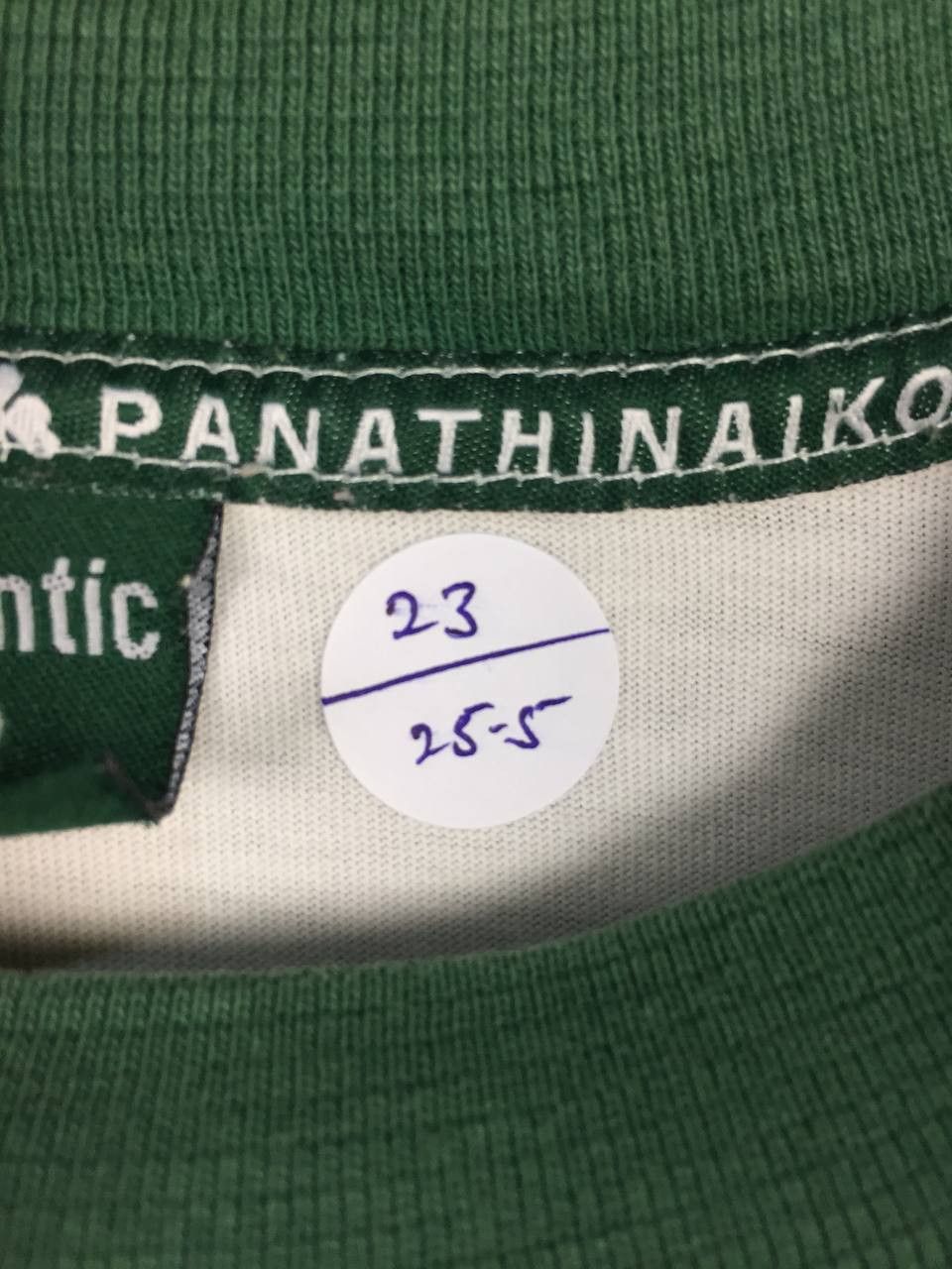 Vintage Vtg Authentic Line Panathinaikos Football Club Logo Tee Size US M / EU 48-50 / 2 - 12 Thumbnail
