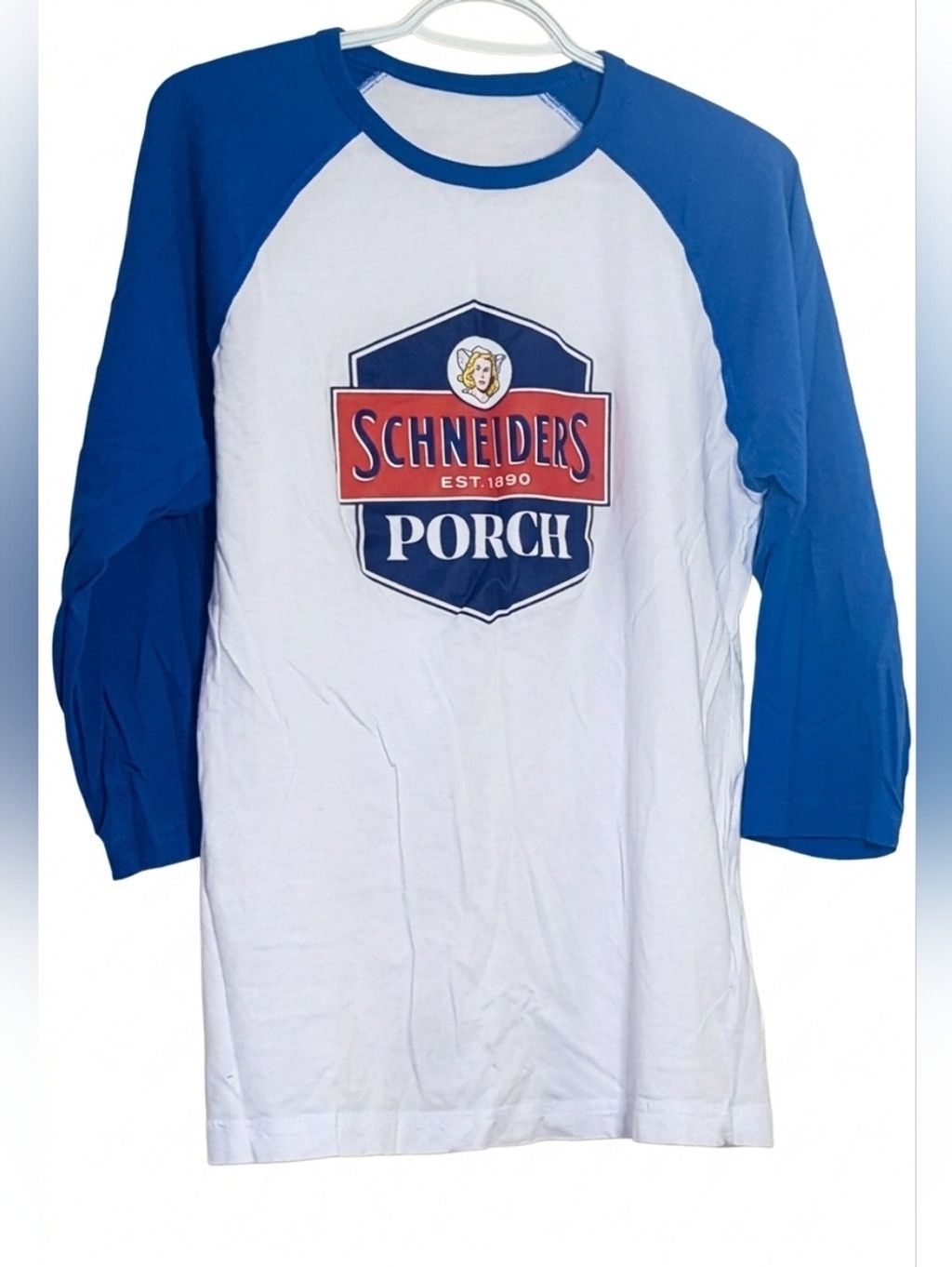 Vintage Vintage Schneiders Porch Graphic Baseball Tee 3/4 Sleeve Size US M / EU 48-50 / 2 - 2 Thumbnail