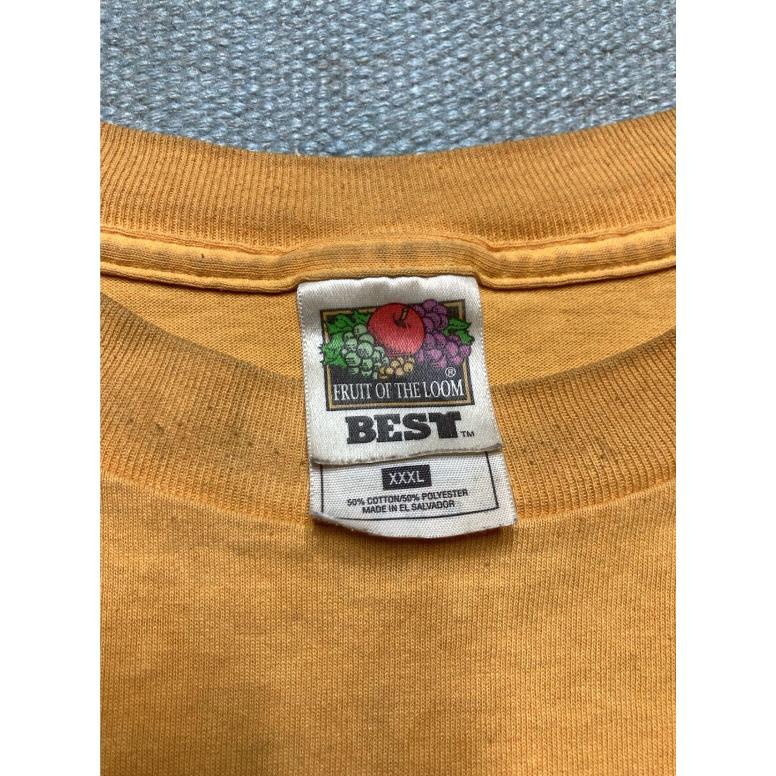 Fruit Of The Loom VINTAGE Grambling State University Tigers T-Shirt Men 3XL Yellow Graphic NCAA College Shirt Size US XXL / EU 58 / 5 - 6 Thumbnail