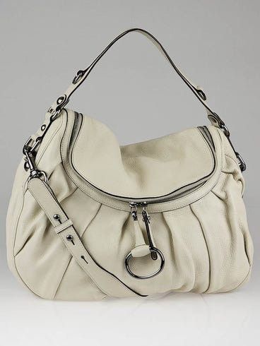 Gucci Gucci ivory leather icon hobo bag cream Size ONE SIZE - 12 Thumbnail