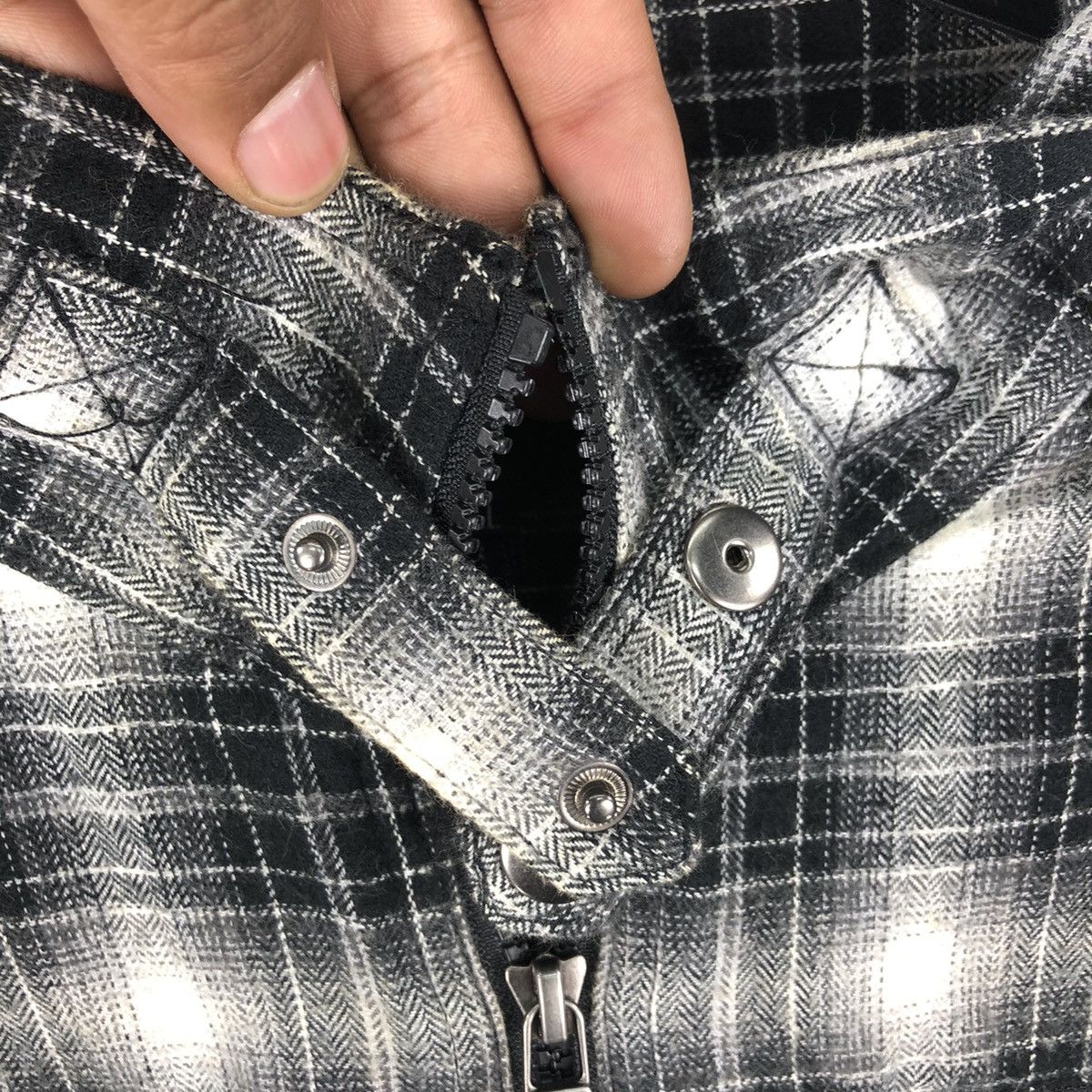 Japanese Brand Vintage Motocycle Jacket Shadow Plaid Checkered Size US M / EU 48-50 / 2 - 8 Thumbnail