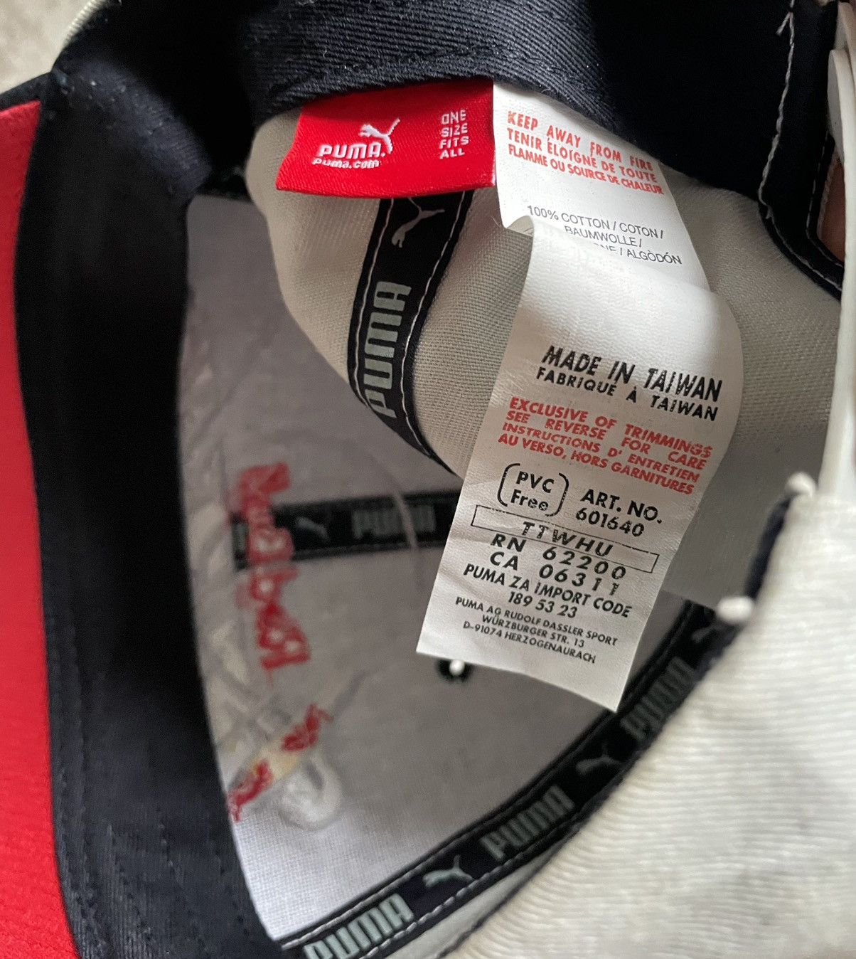Puma × Red Bull Puma Red Bull Racing AirRace Crew Hat Cap World Series Size ONE SIZE - 6 Thumbnail