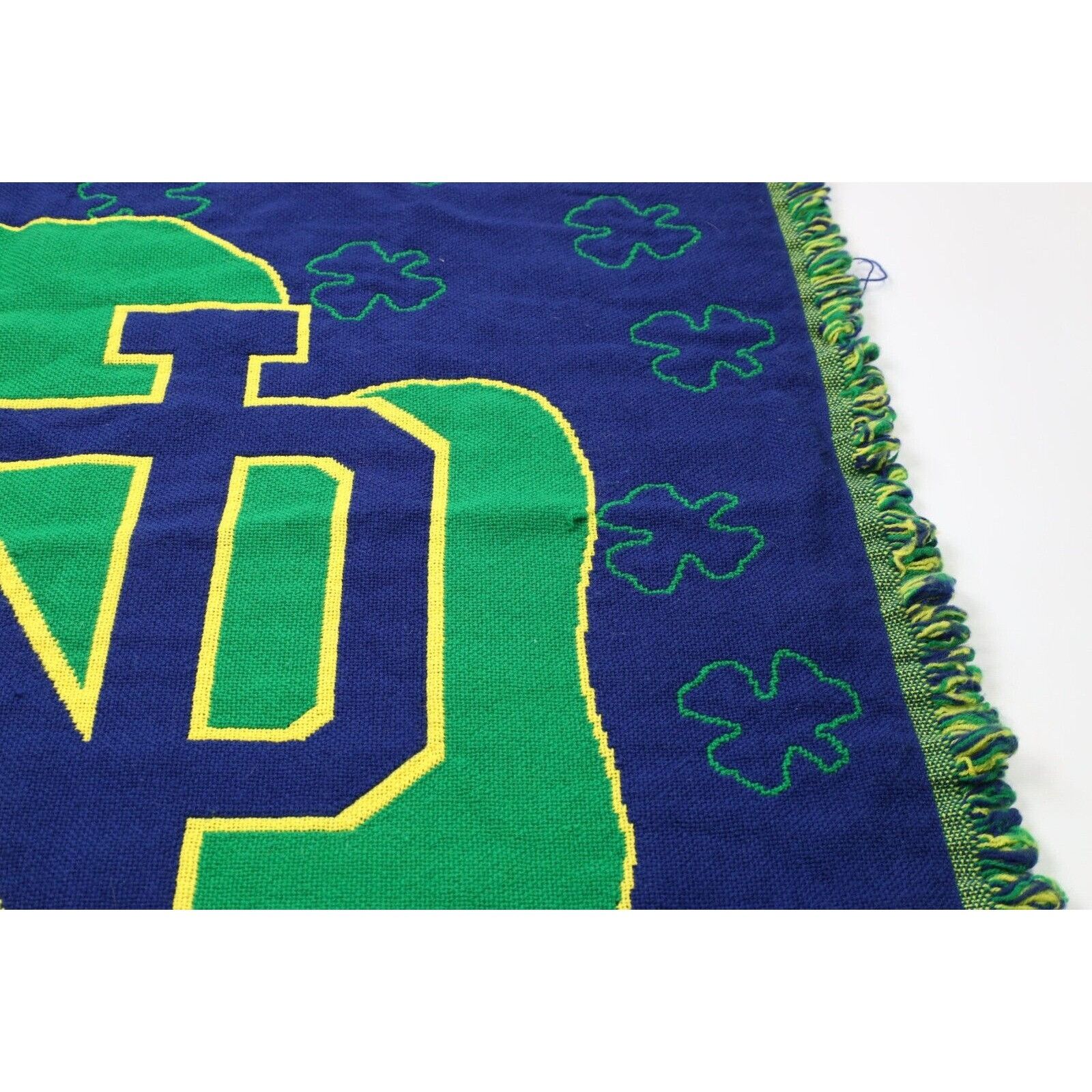 Vintage Vintage 90s All Over Print University of Notre Dame Blanket Size ONE SIZE - 6 Thumbnail
