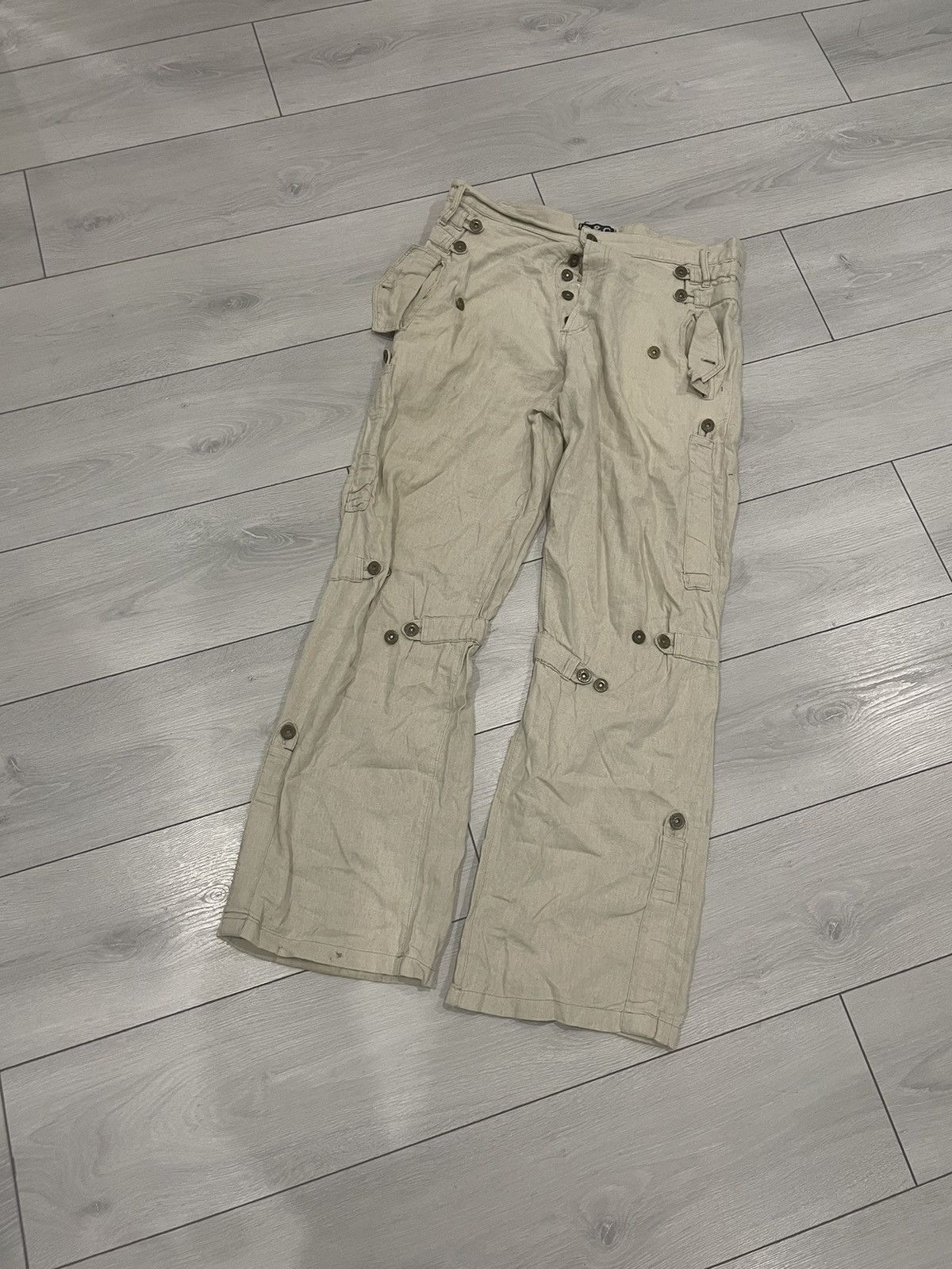 Dolce & Gabbana × If Six Was Nine Dolce Gabbana linen trousers 90s pants multipocket desert y2 Size US 33 - 1 Thumbnail
