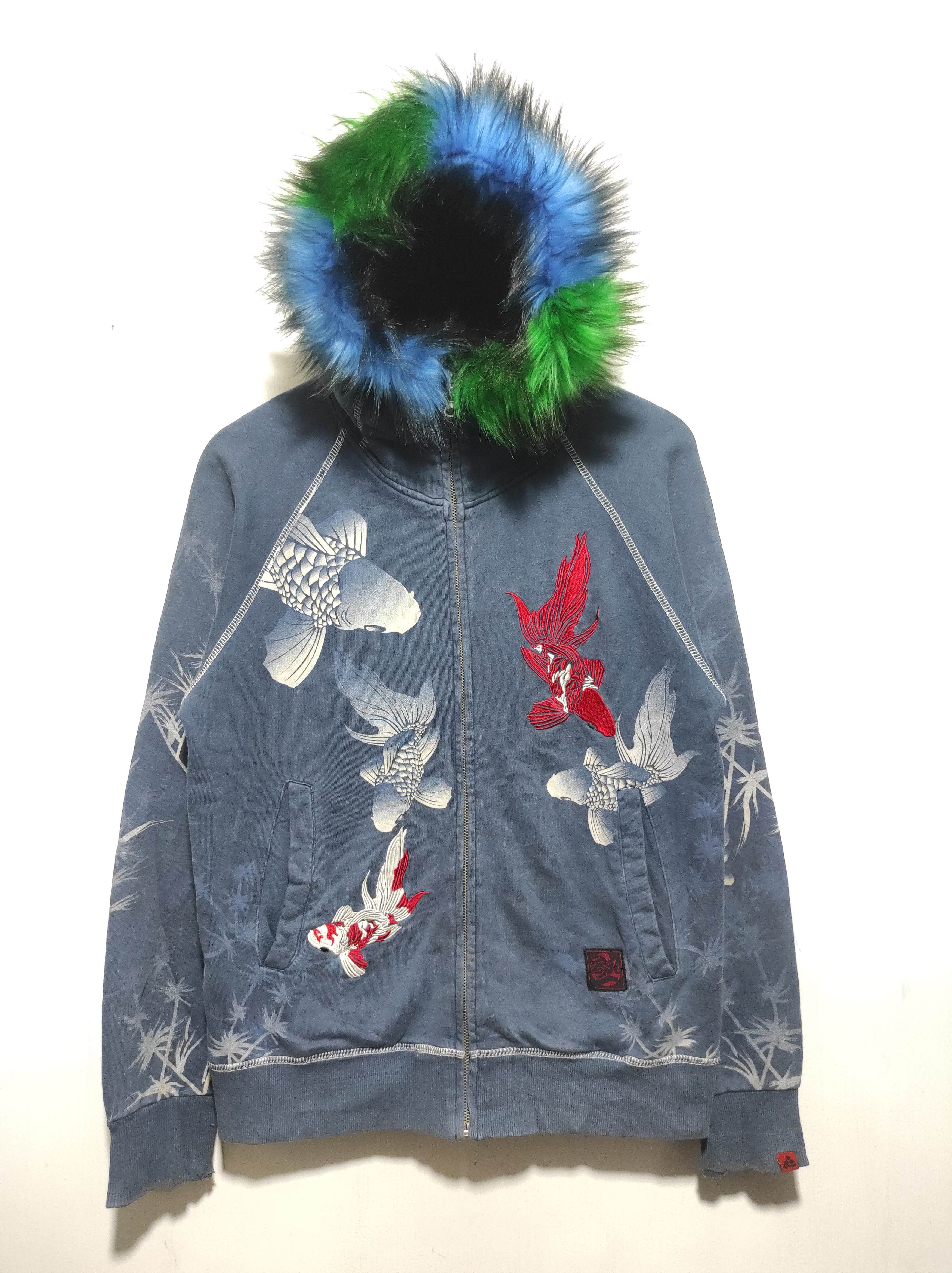 Hysteric Glamour Sukajan Japan Koi Fur Hoodie i6w9 LGB style Size US M / EU 48-50 / 2 - 3 Thumbnail