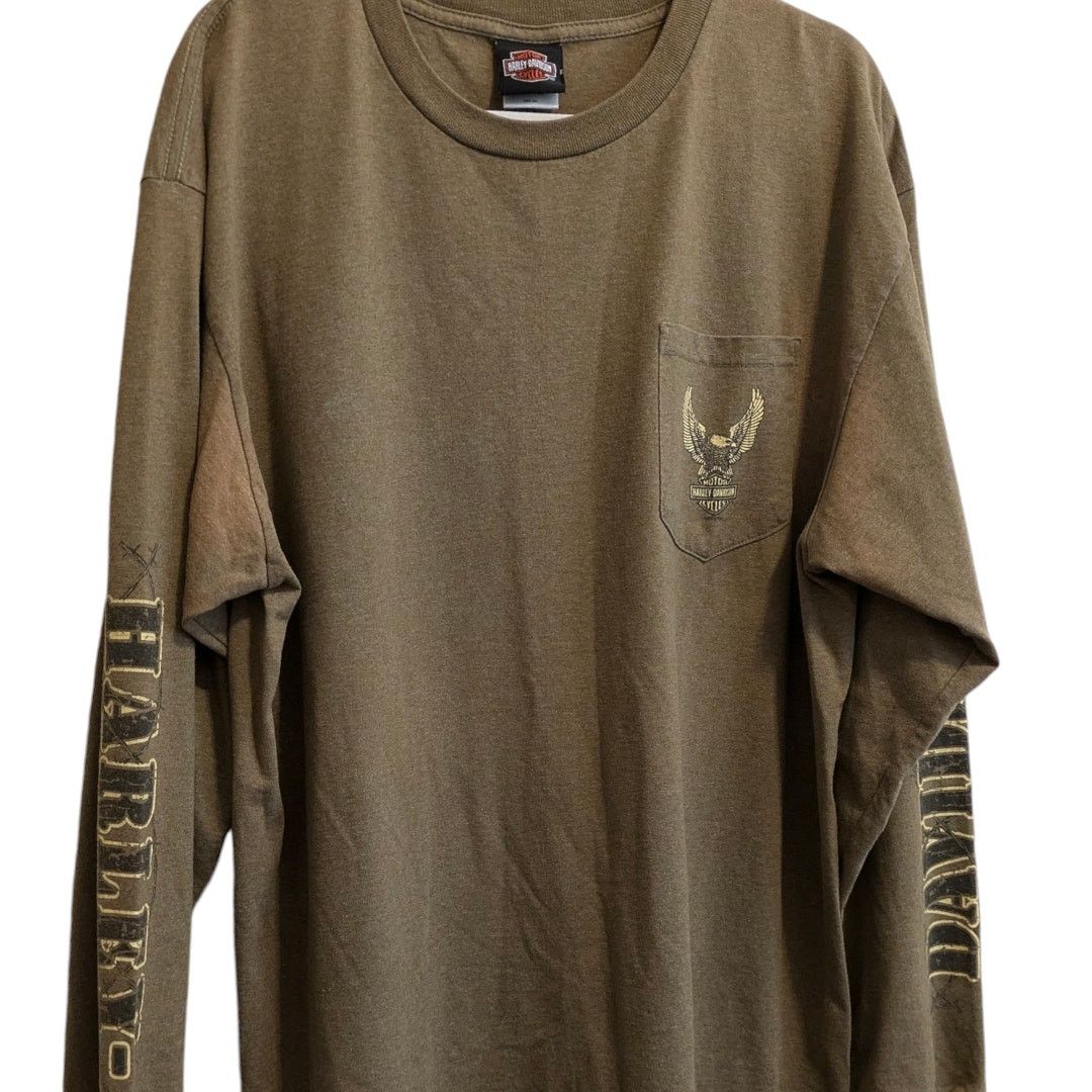 Harley Davidson Long Sleeve HARLEY DAVIDSON MOTORCYCLES NY Pocket Shirt XL Size US XL / EU 56 / 4 - 4 Thumbnail
