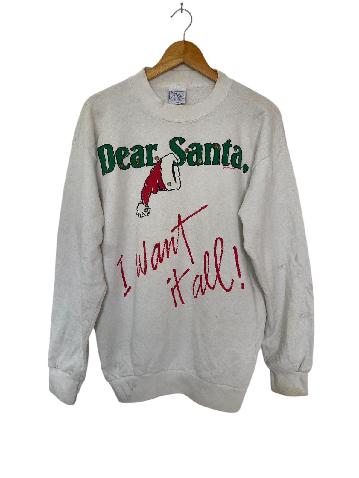 Vintage VINTAGE PREMIER SPORTSWEAR DEAR SANTA MADE IN USA Size US XL / EU 56 / 4 - 1 Thumbnail