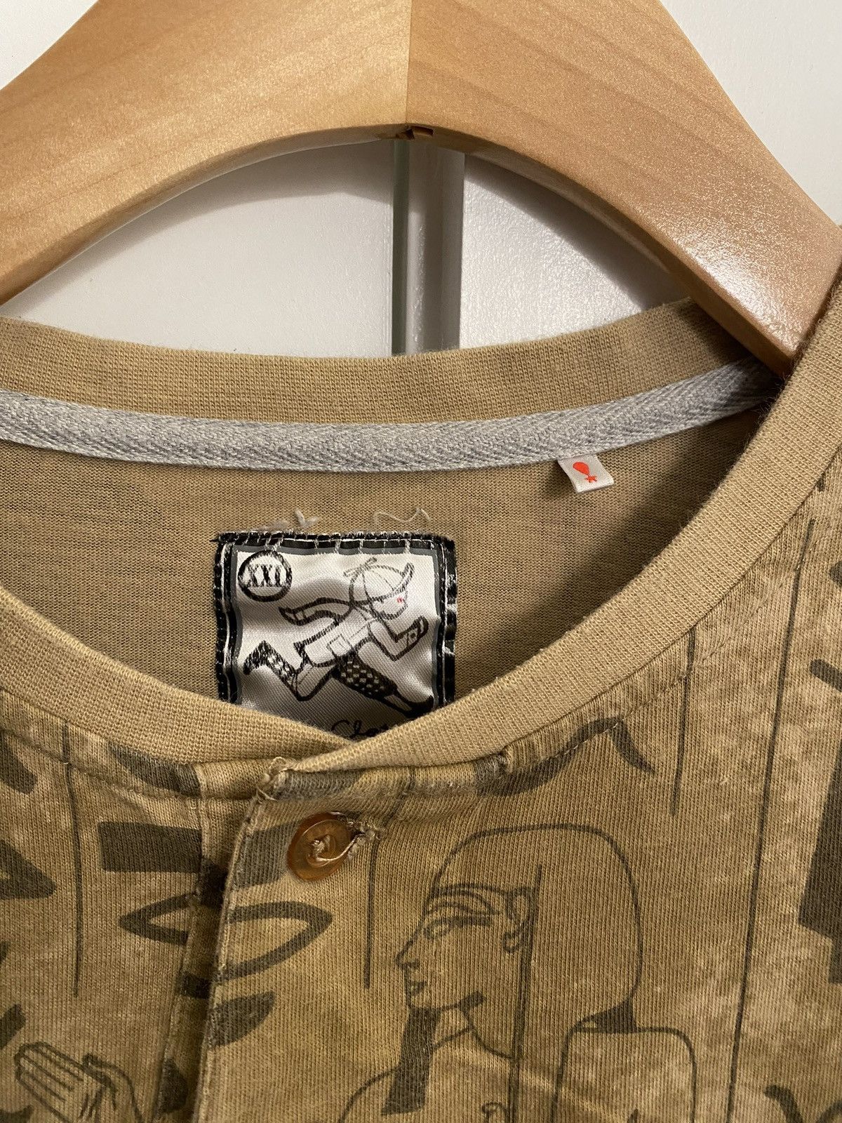 Play Cloths [RARE] Play Cloths Hieroglyphs T-shirt - XXL Size US XXL / EU 58 / 5 - 4 Thumbnail