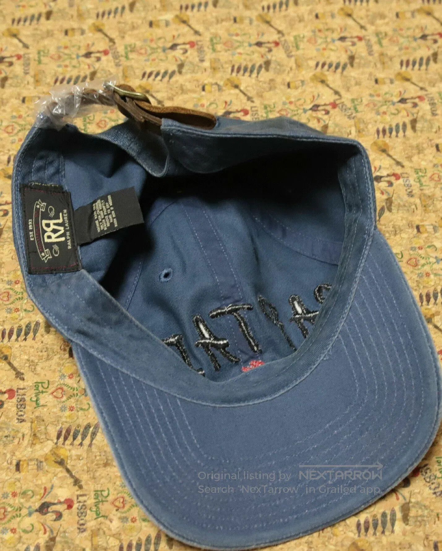 RRL Ralph Lauren Vintage Military Blue Captain Baseball Cap. Size ONE SIZE - 8 Thumbnail