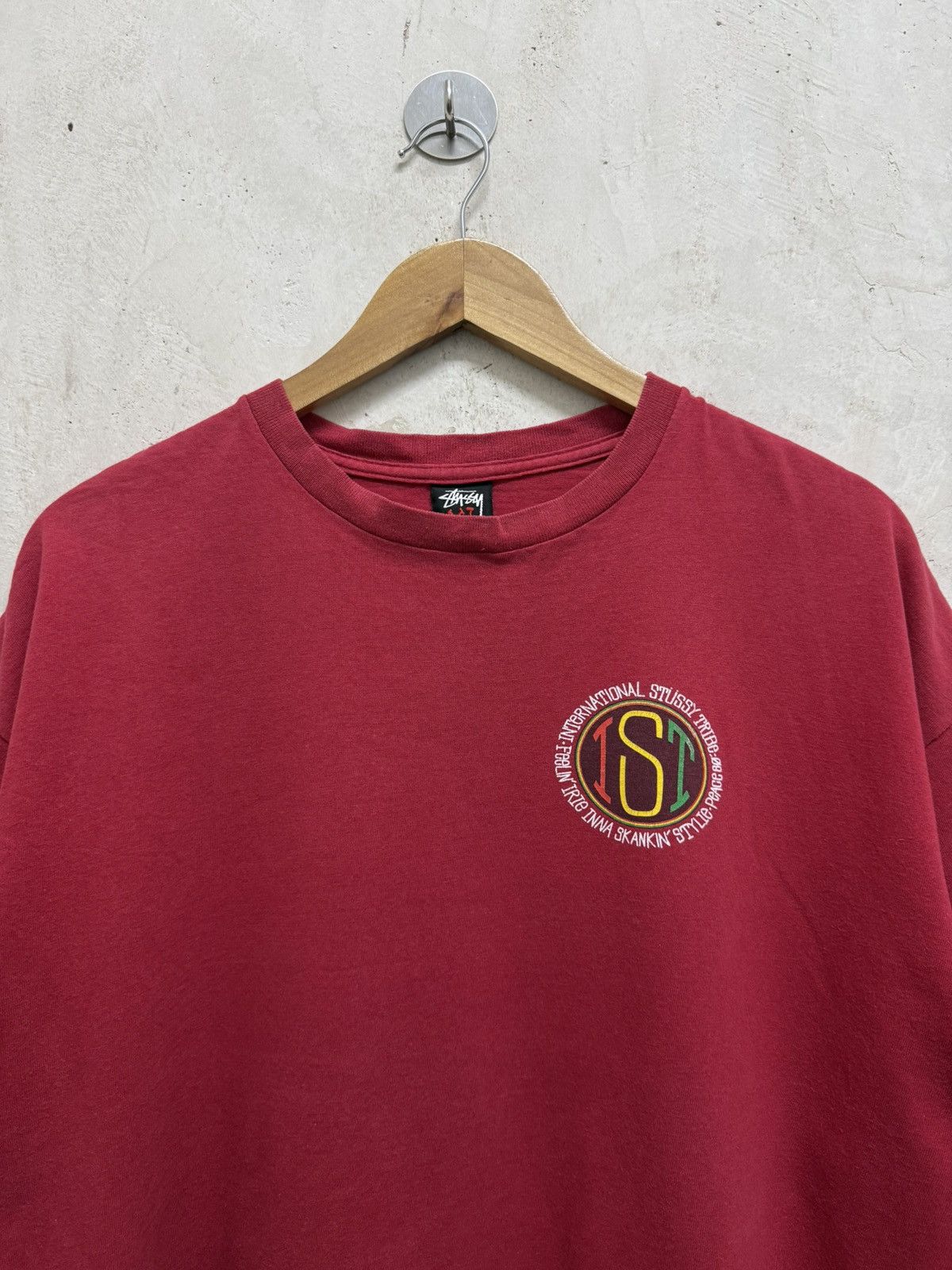 Stussy 2000s International Stussy Tribe Feelin Irie Rasta Tshirt Size US XL / EU 56 / 4 - 4 Thumbnail