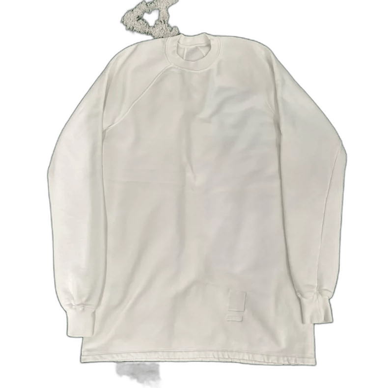 Rick Owens Rick Owens White Long Sleeve Sweatshirt Size S Size US S / EU 44-46 / 1 - 1 Thumbnail