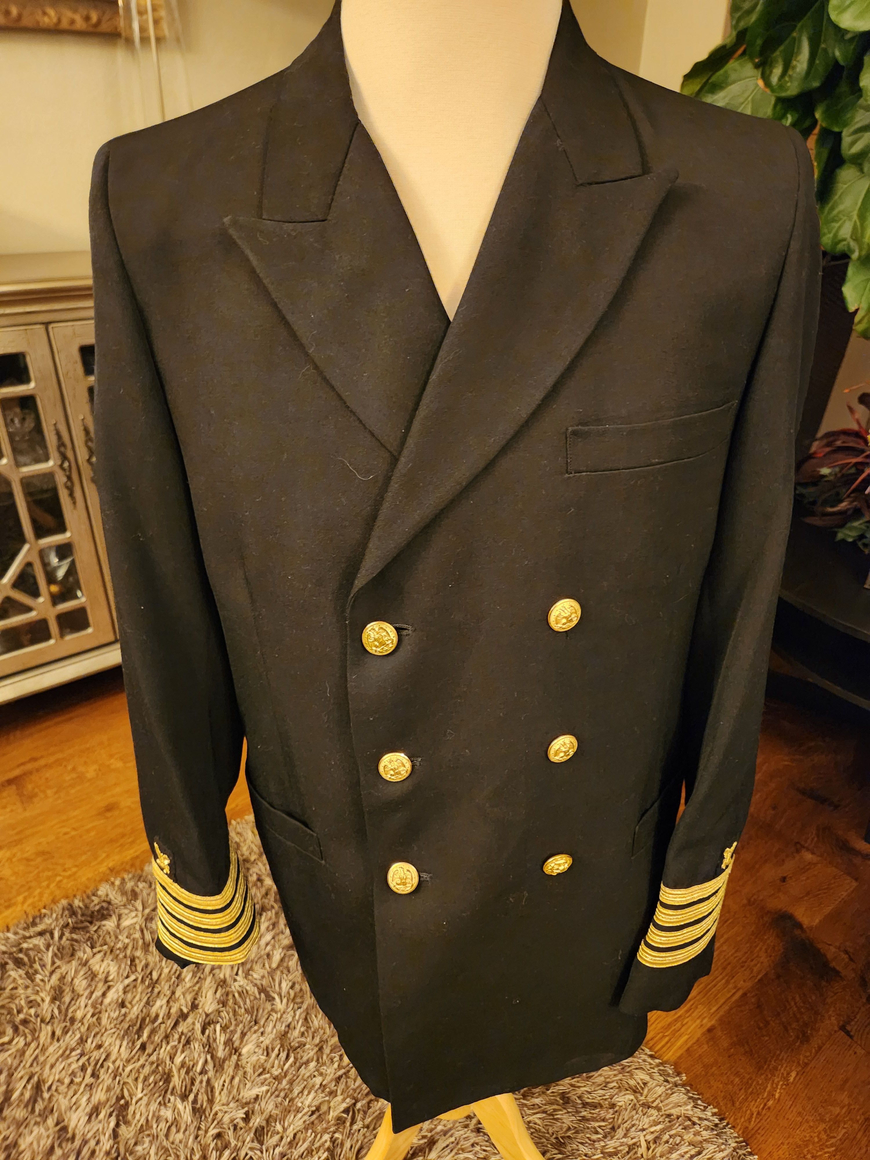 Other Vintage US Navy Double Breast Officer's Jacket Size 42R - 1 Thumbnail