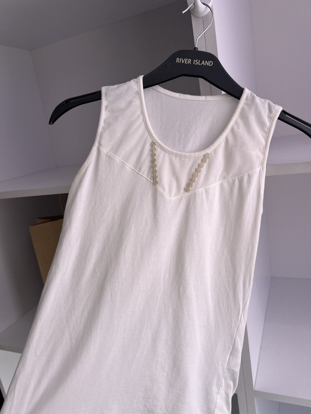 La Perla × Vintage Vintage La Perla Women's white Sleeveless Size S / US 4 / IT 40 - 6 Thumbnail