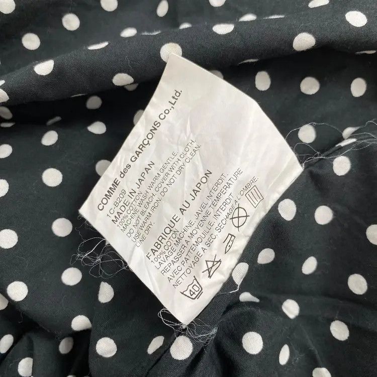 Comme des Garcons Comme des Garcons Black Polkadot Shirt Size US M / EU 48-50 / 2 - 6 Thumbnail