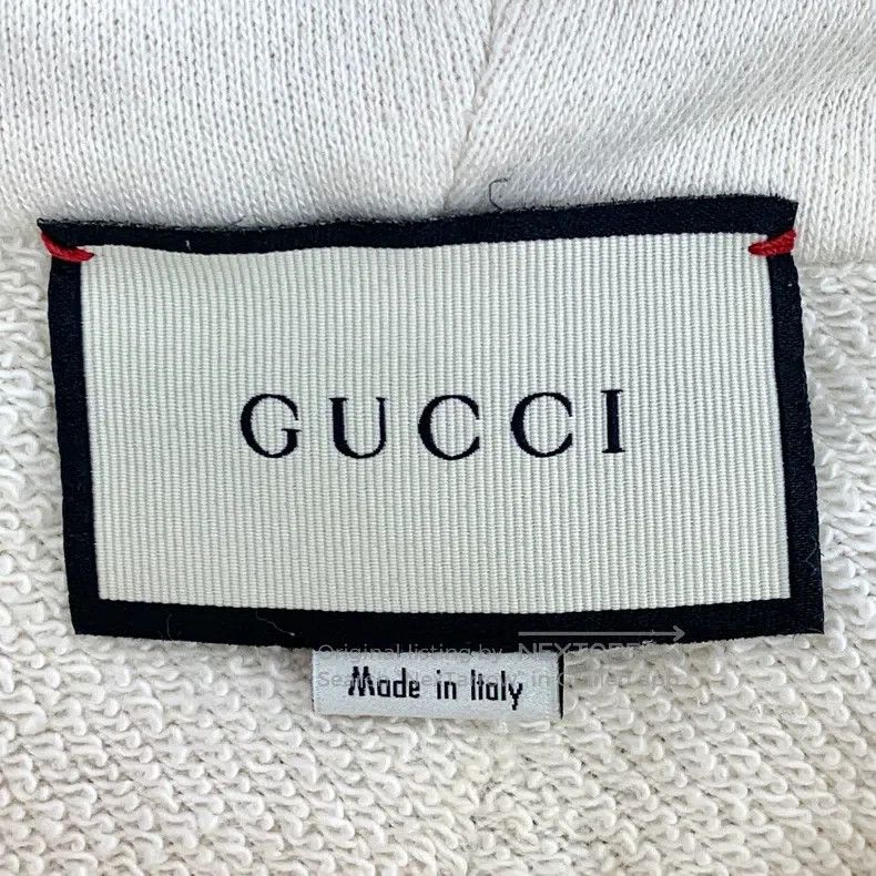 Gucci Gucci Beige logo letter dog embroidery cotton hooded draws Size US M / EU 48-50 / 2 - 7 Thumbnail