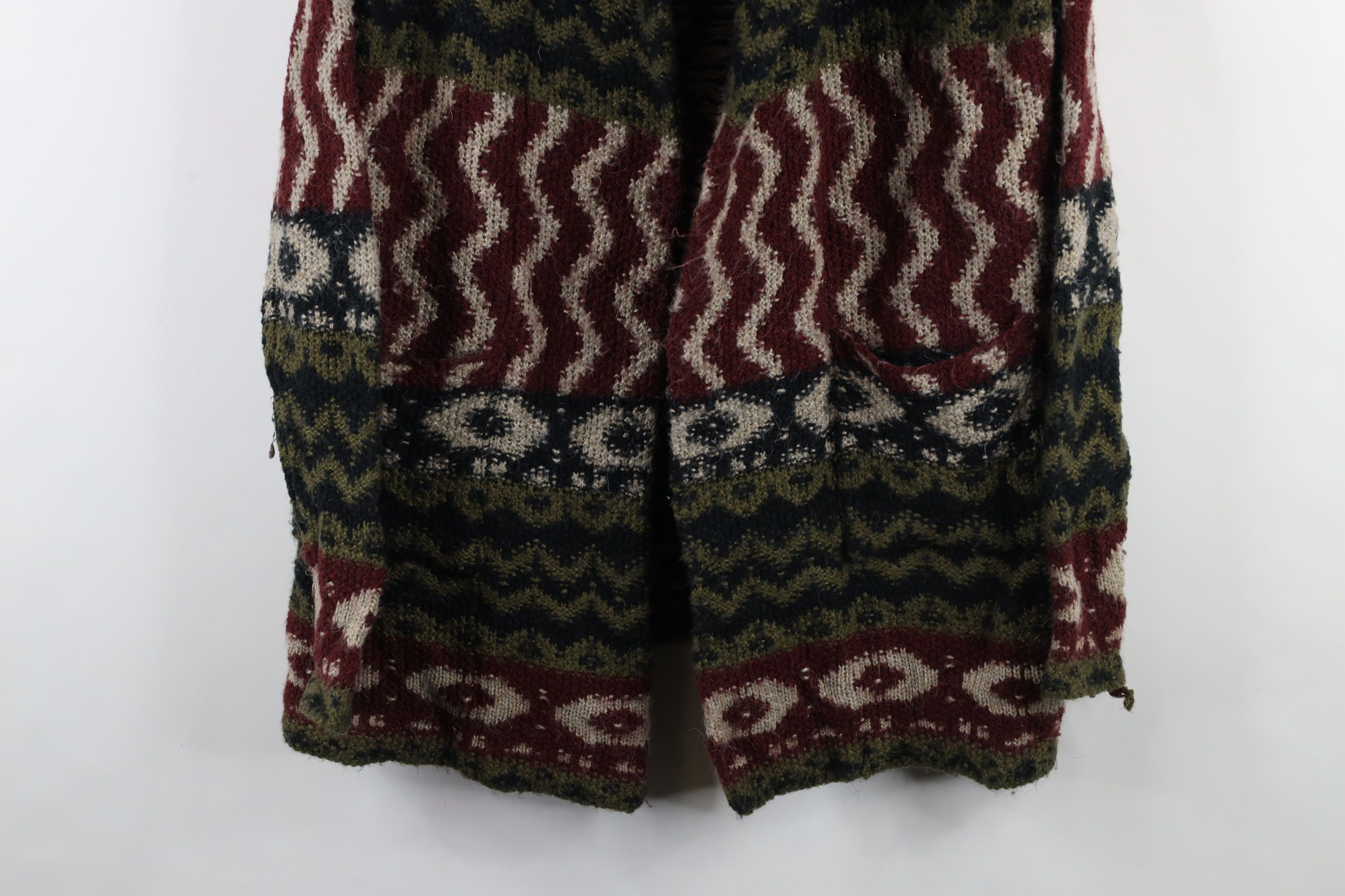Abercrombie & Fitch × Vintage Vintage Y2K Abercrombie & Fitch Wool Knit Hooded Sweater Size S / US 4 / IT 40 - 3 Thumbnail