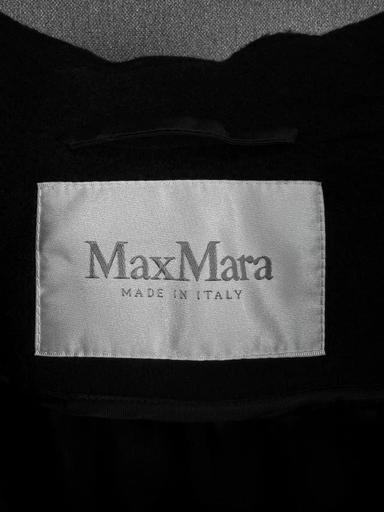 Max Mara Max Mara Black MANUELA coat coat Size M / US 6-8 / IT 42-44 - 3 Thumbnail