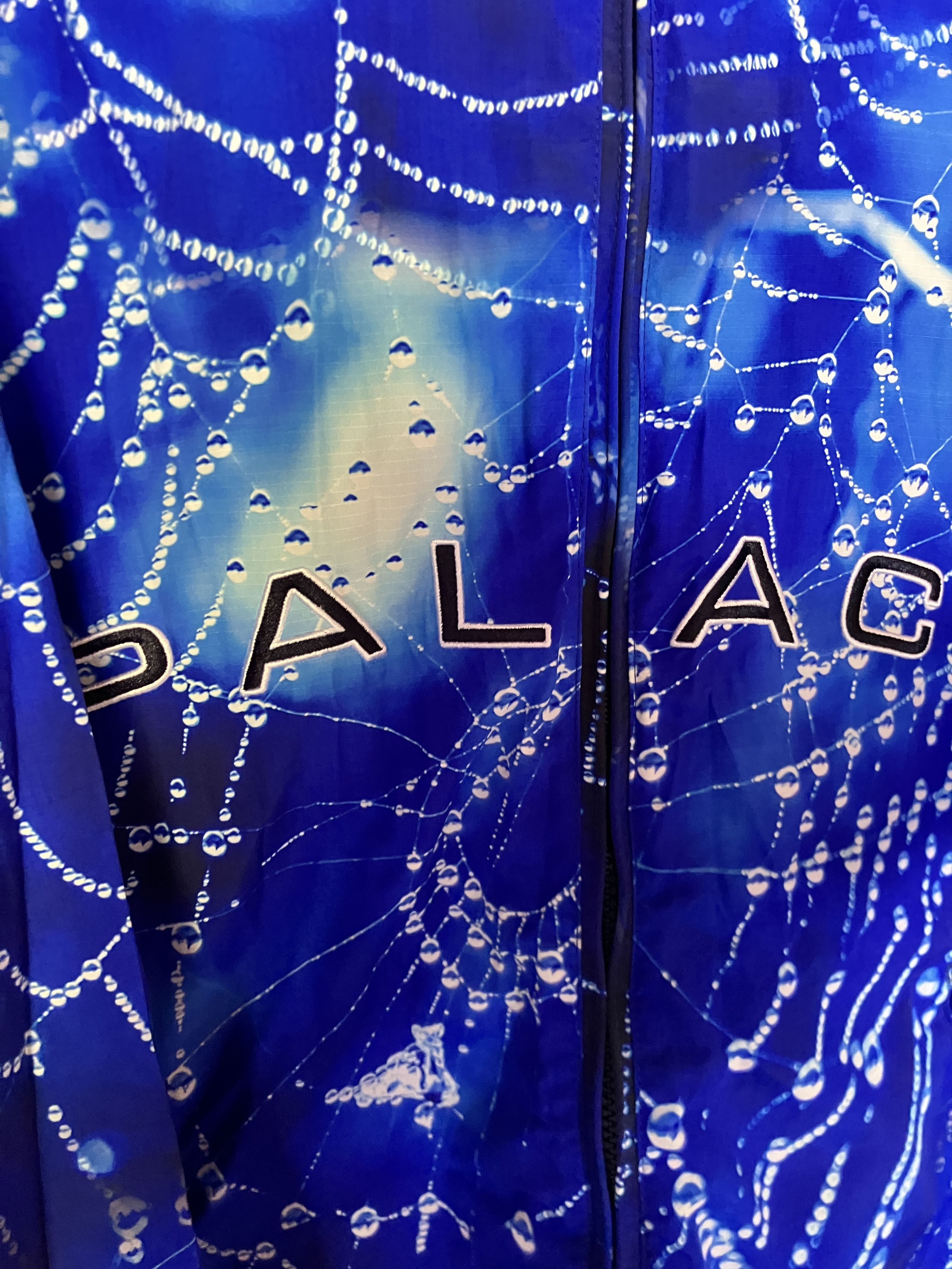 Palace Palace Spring 24 Arc Shell Hooded Jacket - Blue Spider Web Size US XL / EU 56 / 4 - 2 Thumbnail