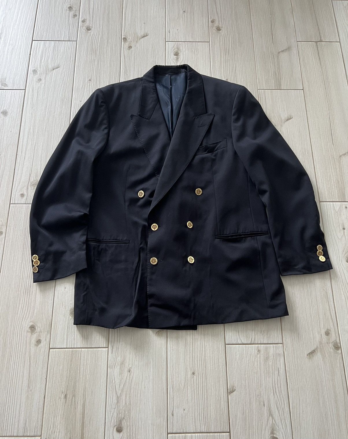 Paul & Shark Paul Shark Double Breasted Blazer Black Gold Buttons Classic Size US L / EU 52-54 / 3 - 2 Thumbnail