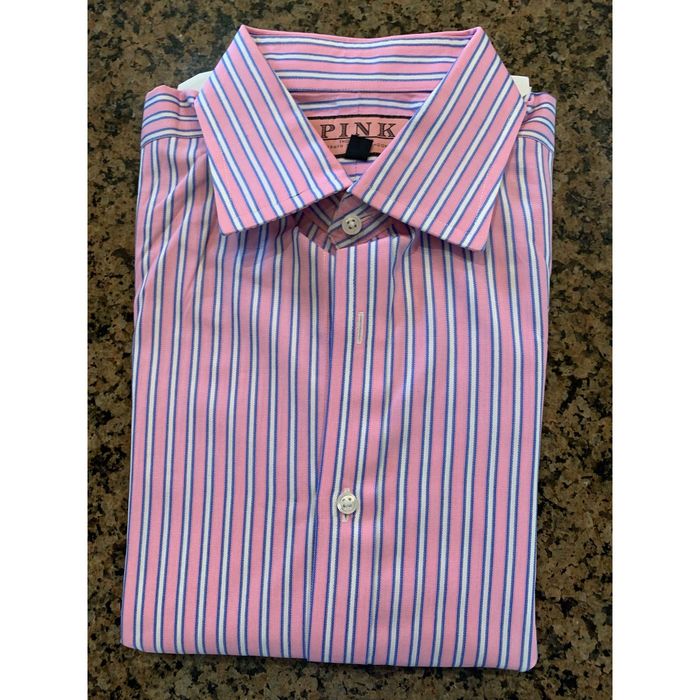 Thomas Pink Pink by Thomas Pink (London) dress shirt, long sleeve Grailed