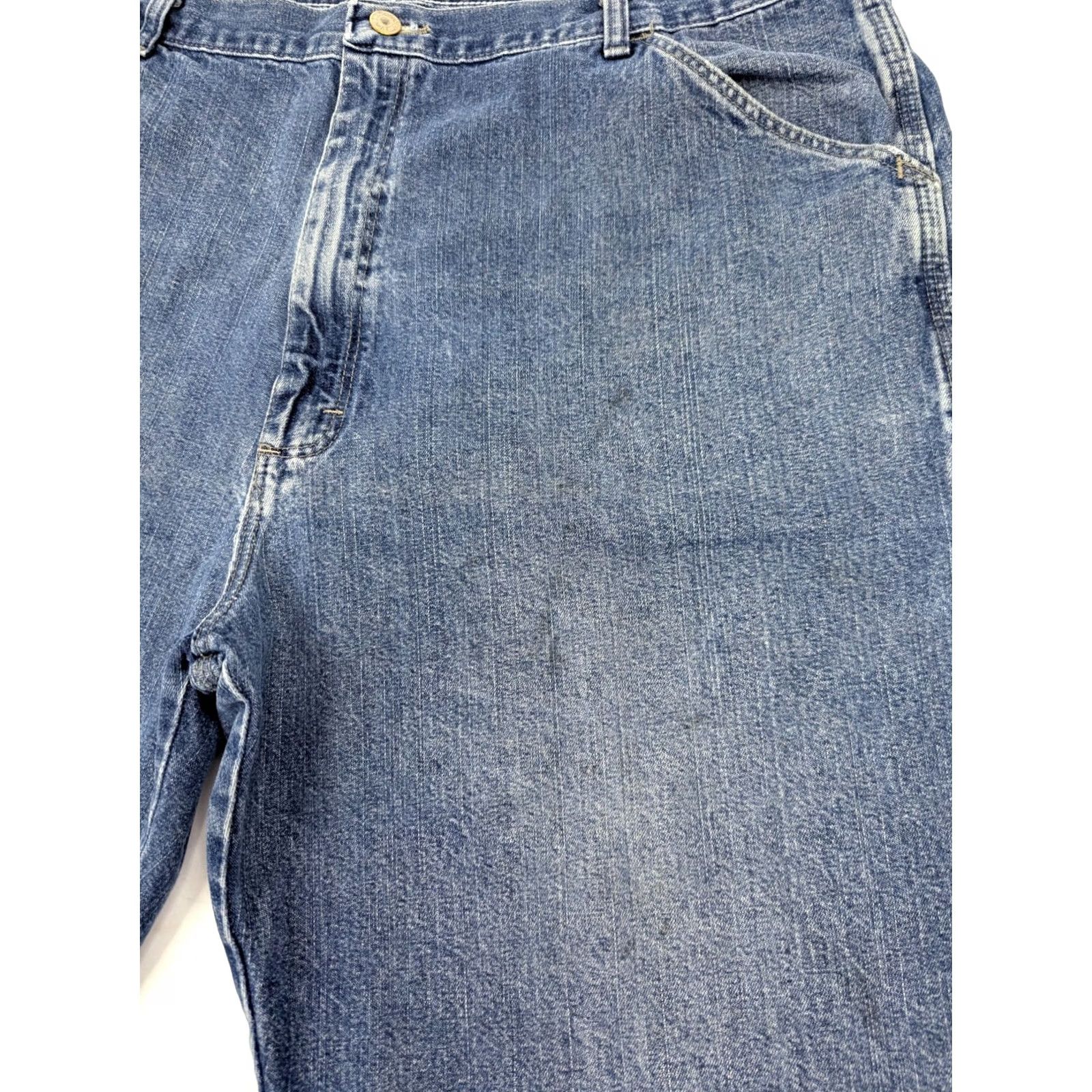 Wrangler Wrangler Carpenter Shorts Men 40 Denim Blue Cotton Jean Work Hero True 40x10 Size US 40 / EU 56 - 2 Thumbnail