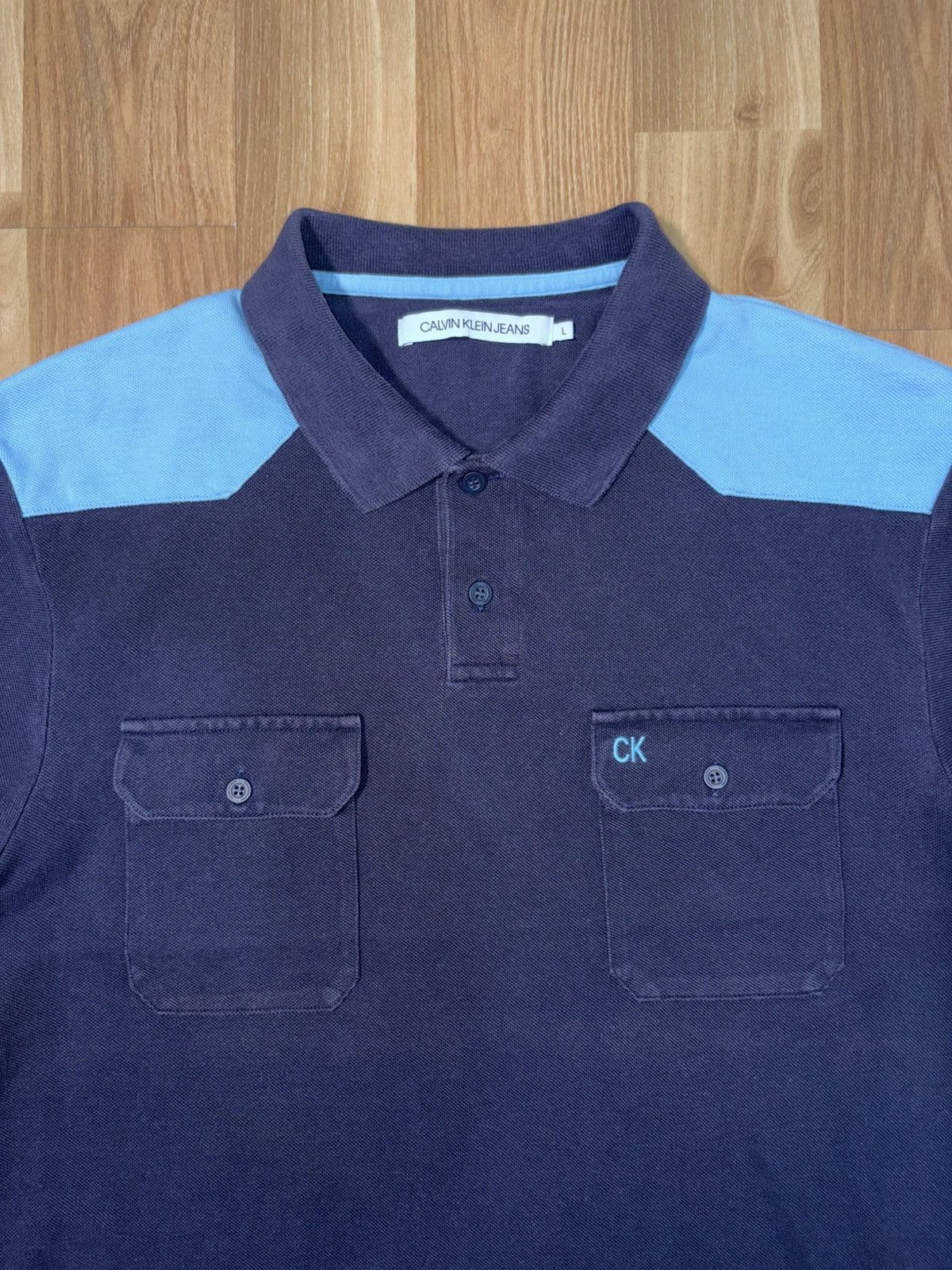 Calvin Klein Calvin Klein Jeans Western-Style Utility Polo Size US L / EU 52-54 / 3 - 5 Thumbnail