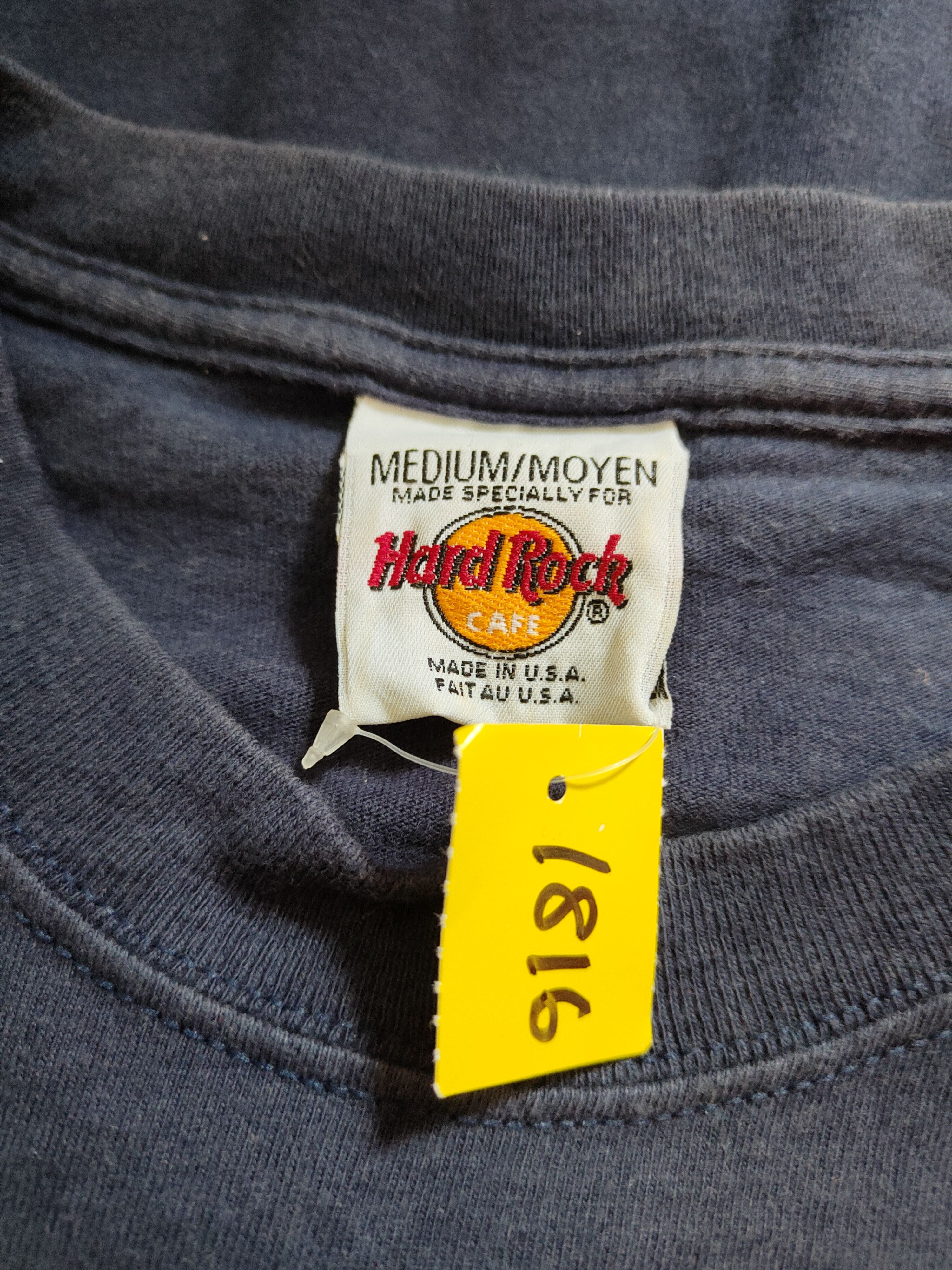 Hard Rock Cafe Hard Rock Cafe Hollywood Dark Blue Shirts vintage #S1490 Size US M / EU 48-50 / 2 - 13 Thumbnail