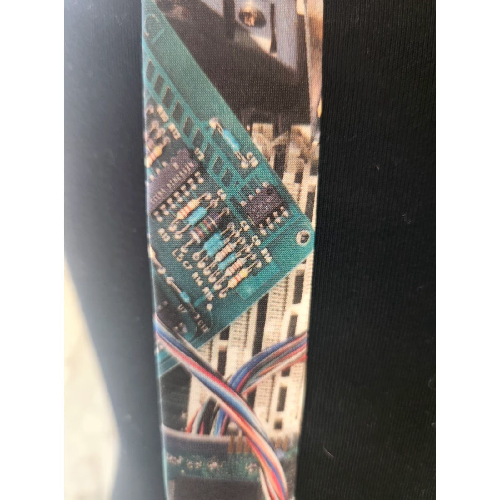 Vintage VINTAGE Ralph Marlin Men's Neck Tie Computer Circuit Board Pattern USA 1994 Size ONE SIZE - 3 Thumbnail