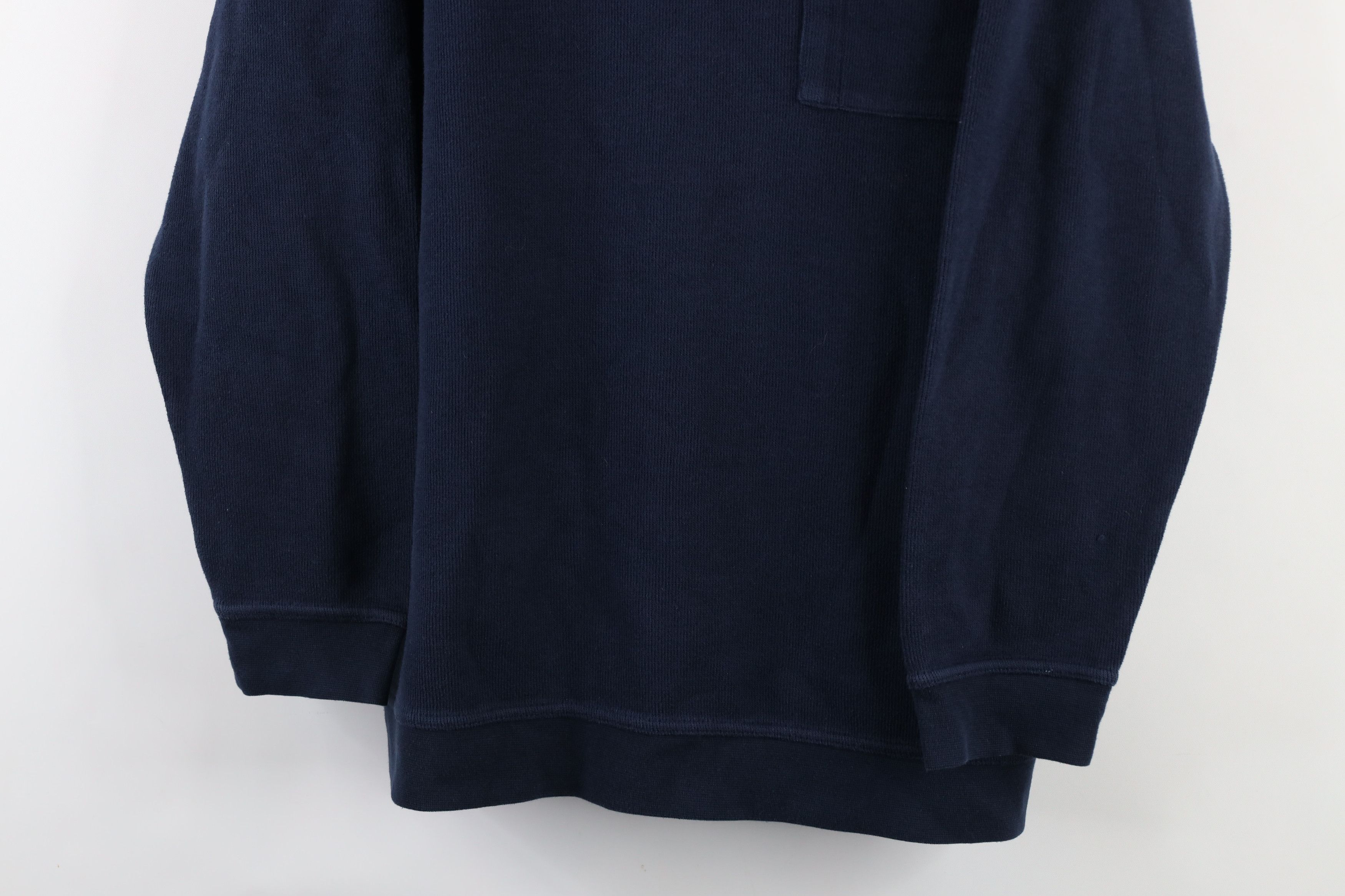 Vintage Vintage 90s Streetwear Long Sleeve Rugby Polo Shirt Blue Size US XL / EU 56 / 4 - 3 Thumbnail