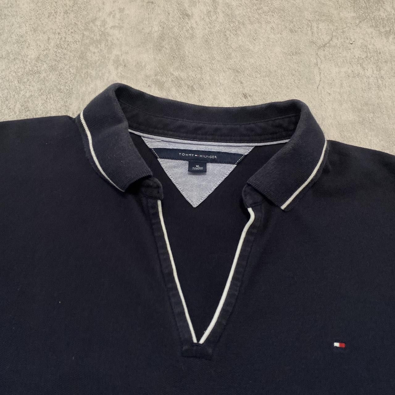Tommy Hilfiger Navy Tommy Hilfiger polo shirt with white piping Size US XL / EU 56 / 4 - 3 Thumbnail