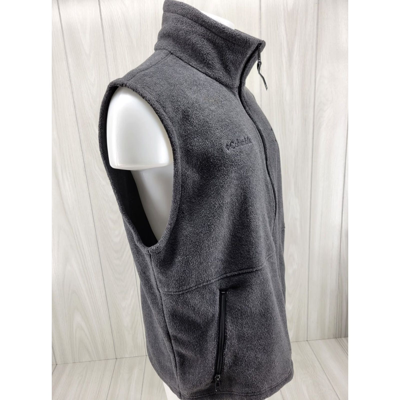 Vintage Columbia Vest Men Large Gray Glooms West End Outdoors Fleece Zip Embroidered Logo Chest Size Regular Size US L / EU 52-54 / 3 - 4 Thumbnail