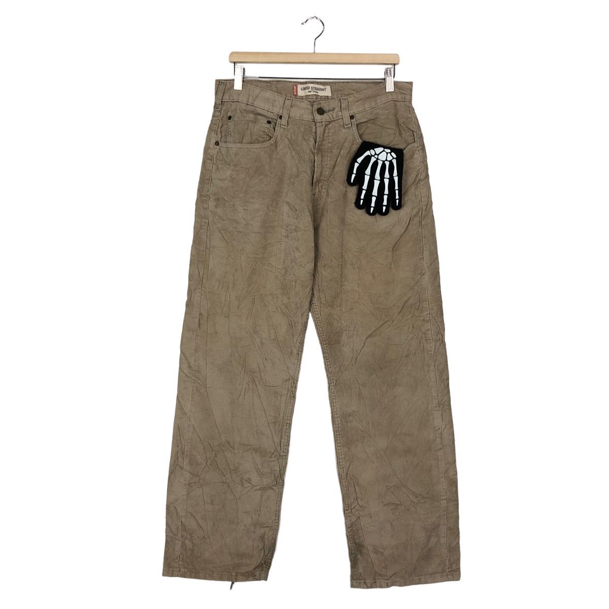 Levi's VINTAGE CORDUROY PANTS LEVI’S LOOSE STRAIGHT 569 JEANS Size US 31 - 1 Thumbnail
