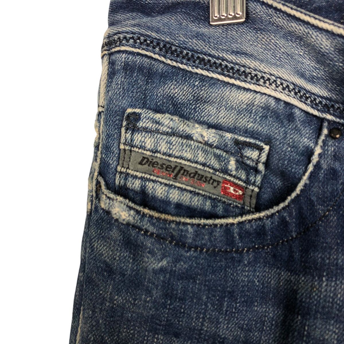 Diesel 📌Vintage Denim Jeans Diesel Parachute Bondage Biker Style Size US 32 / EU 48 - 21 Thumbnail