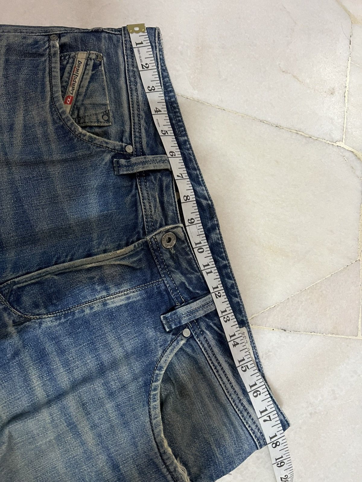 Diesel × If Six Was Nine 🌈Baggy🌈Vintage Diesel Industry Distress Jean Size US 35 - 17 Thumbnail