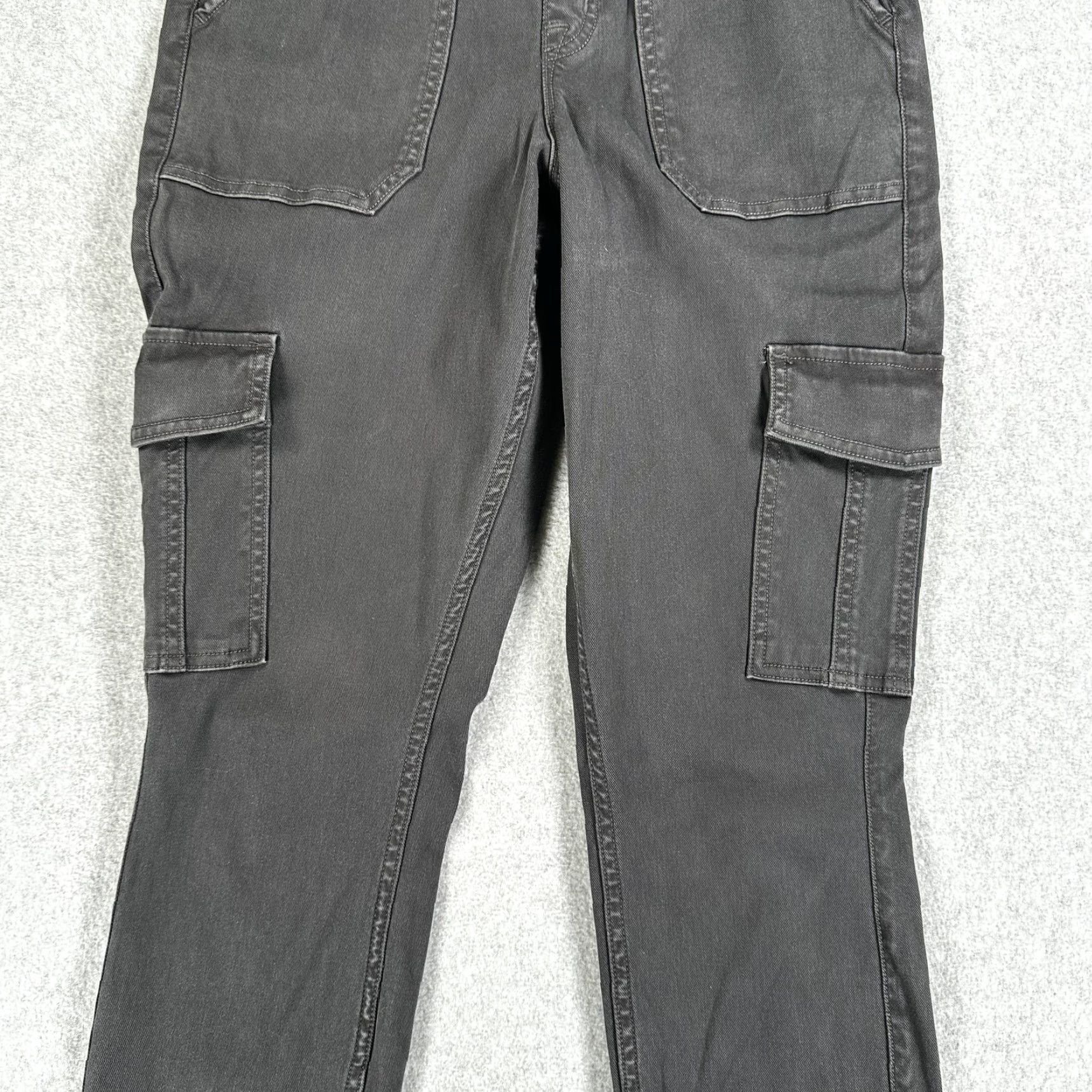 Spanx Spanx Pants Womens Large Gray Cargo Tapered Leg Pull On Elastic Waist Casual Size 36" / US 14 / IT 50 - 5 Thumbnail